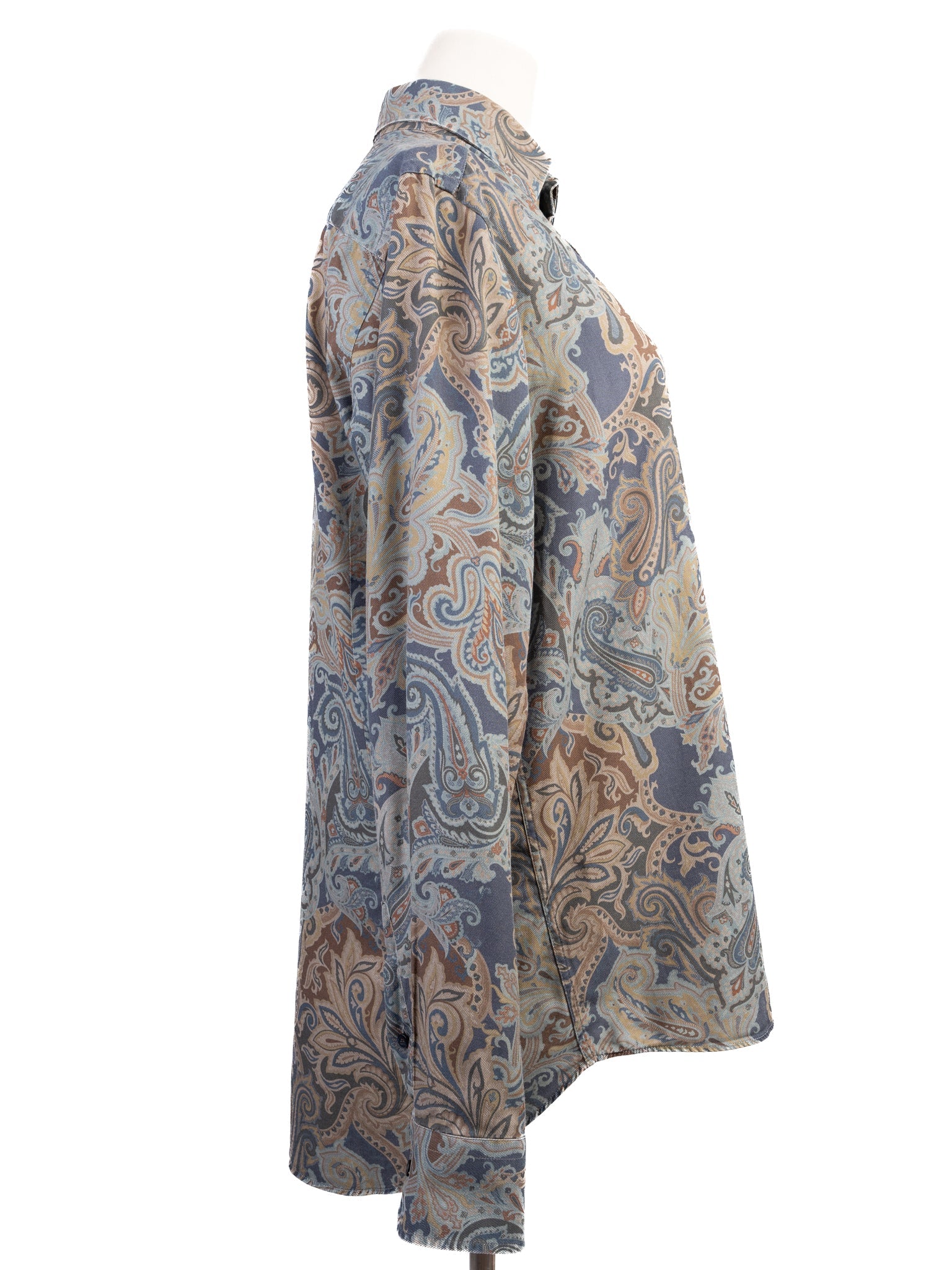 Etro Long-Sleeved Button-Up Shirt Paisley Pattern Excellent Condition