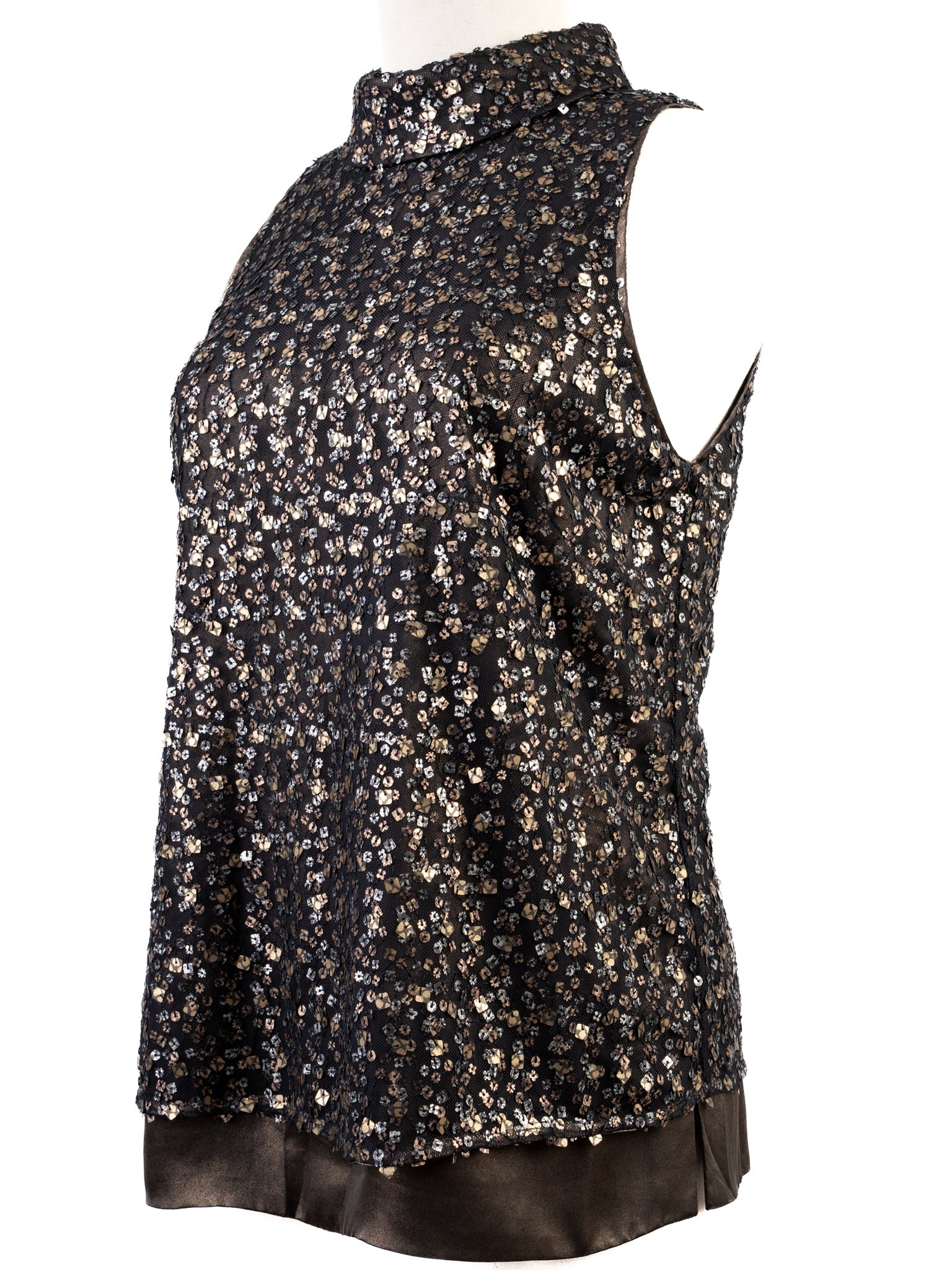 Karen Millen Excellent Sleeveless Top M Combined Color Polyester