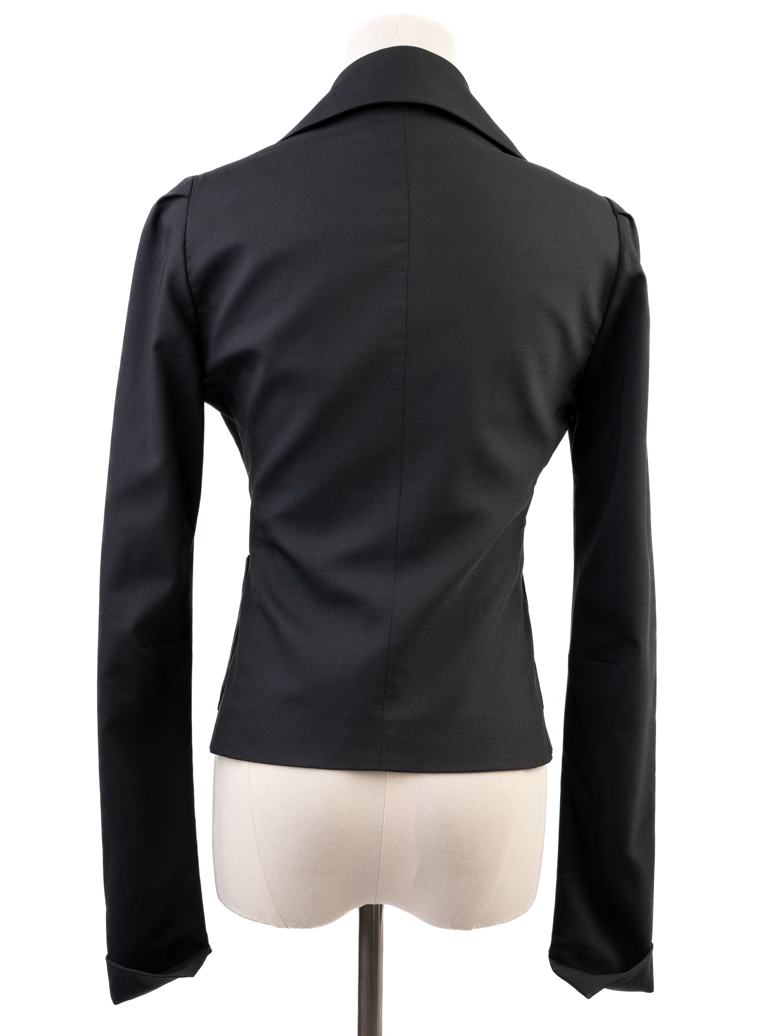 Excellent Patrizia Pepe Black Wool Blazer Size M Women