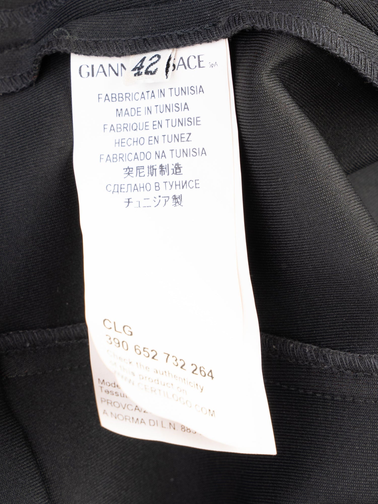 Excellent Versace Black Dress Size L Polyester with Straps