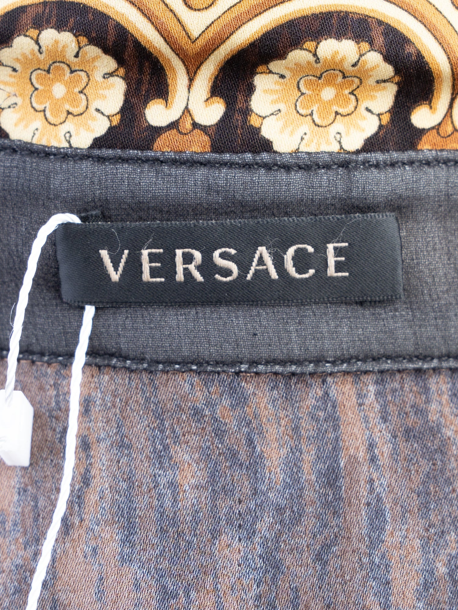 Excellent Versace Women’s Long-Sleeve Blouse Silk Size L Combined