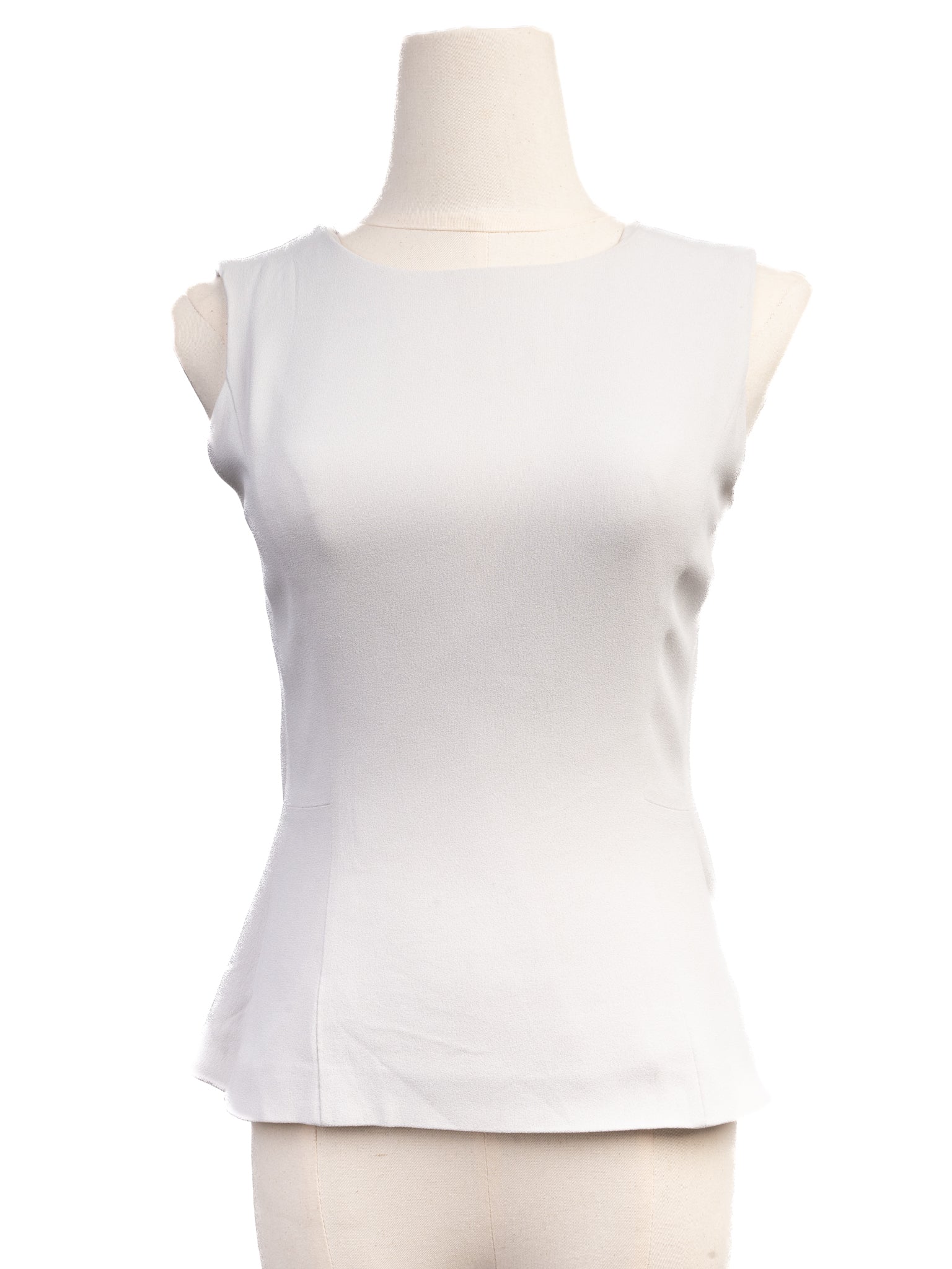 Excellent Hugo Boss Gray Sleeveless Top XXS Viscose Layered Detail