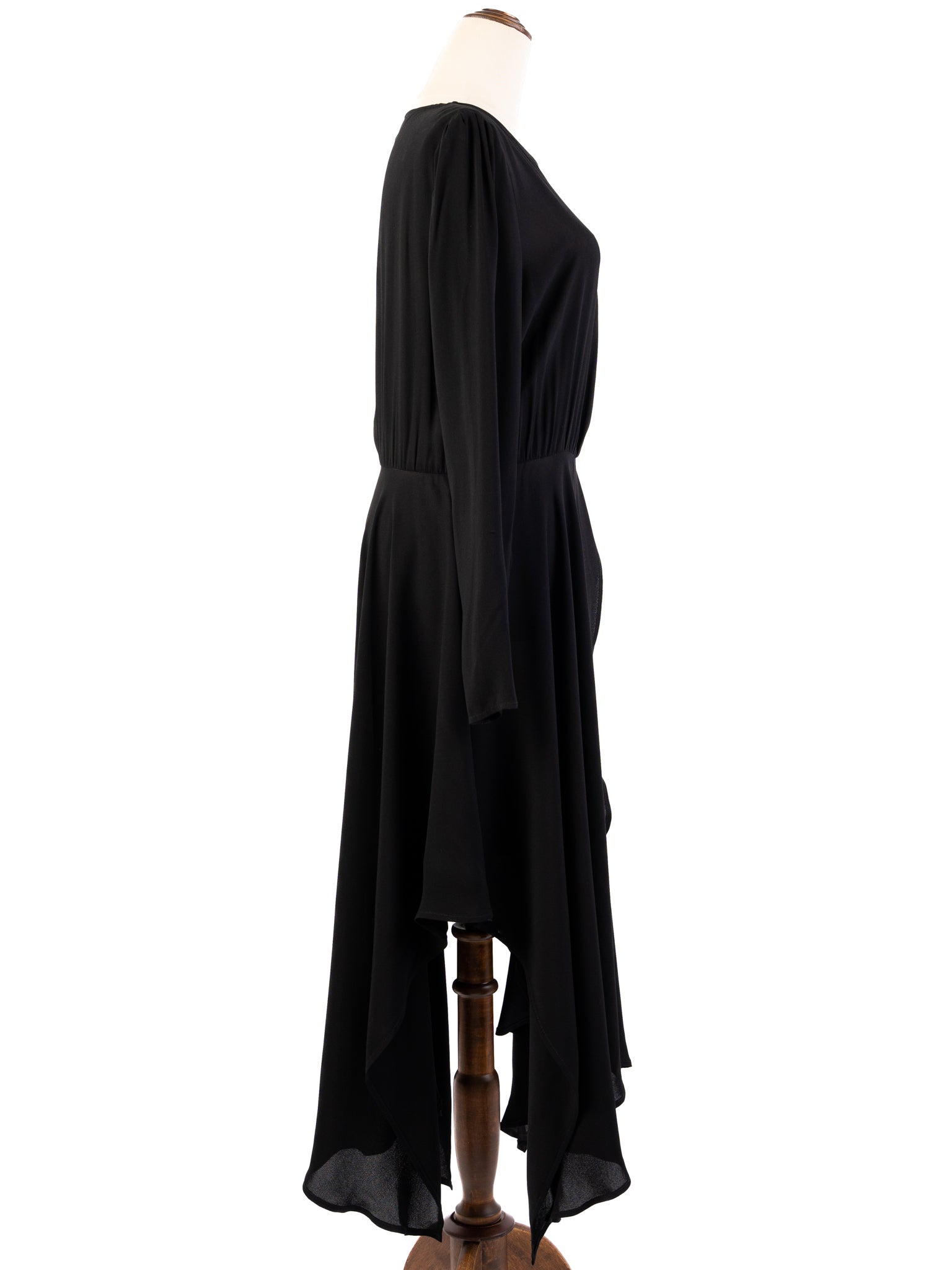 Excellent Elisabetta Franchi Black Viscose Dress Size L