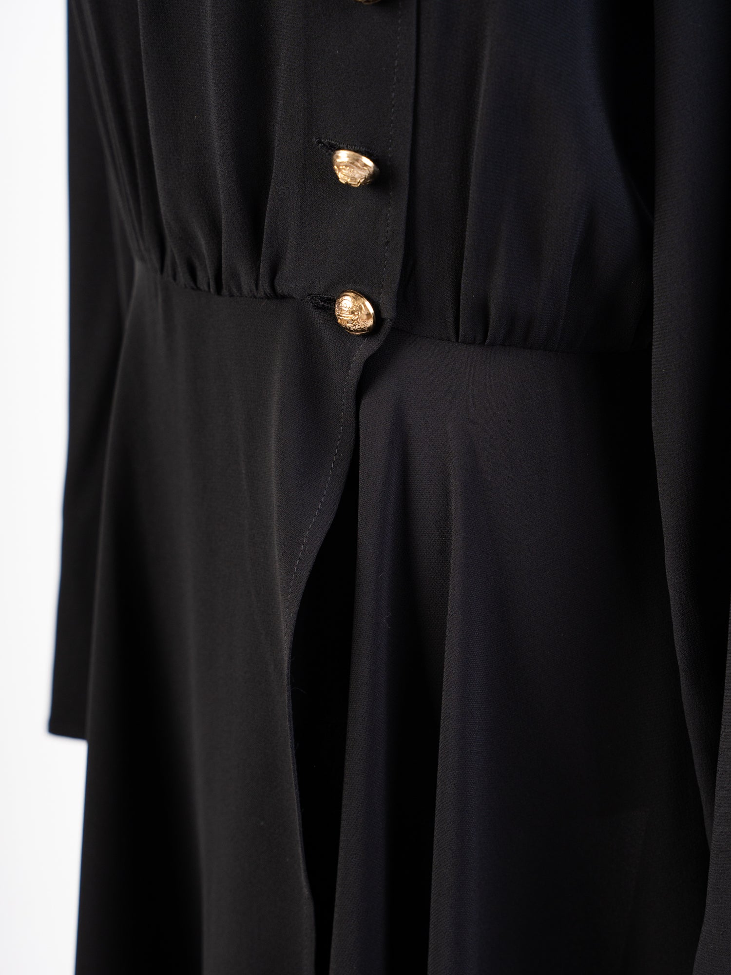 Excellent Elisabetta Franchi Black Viscose Dress Size L