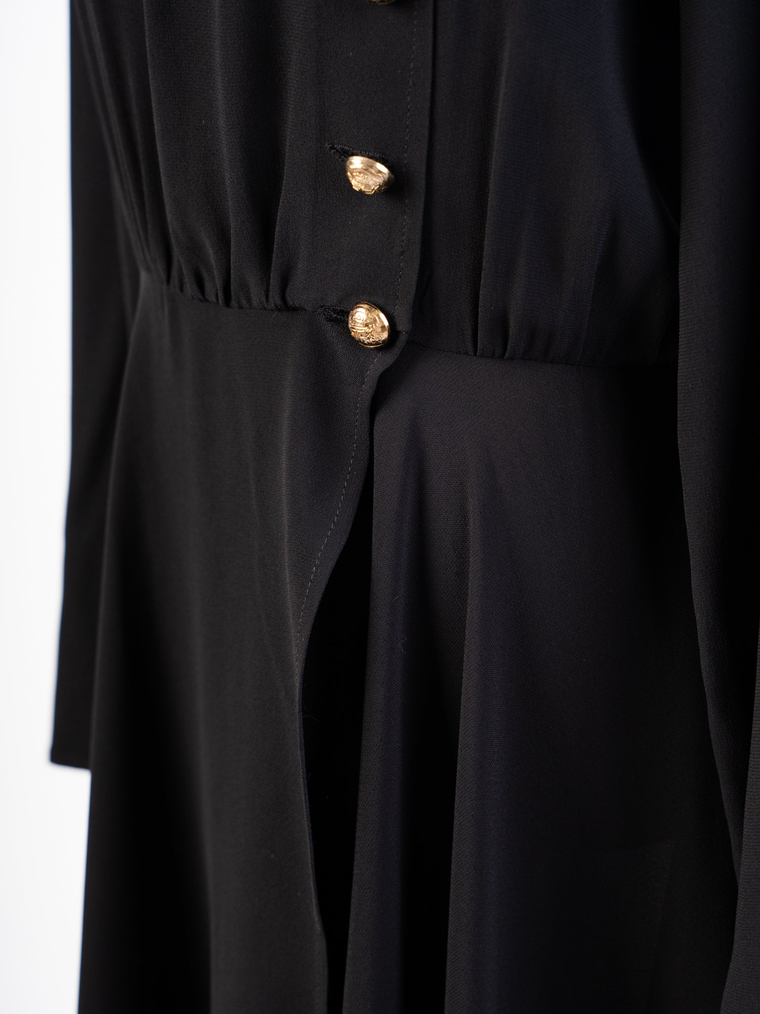 Excellent Elisabetta Franchi Black Viscose Dress Size L