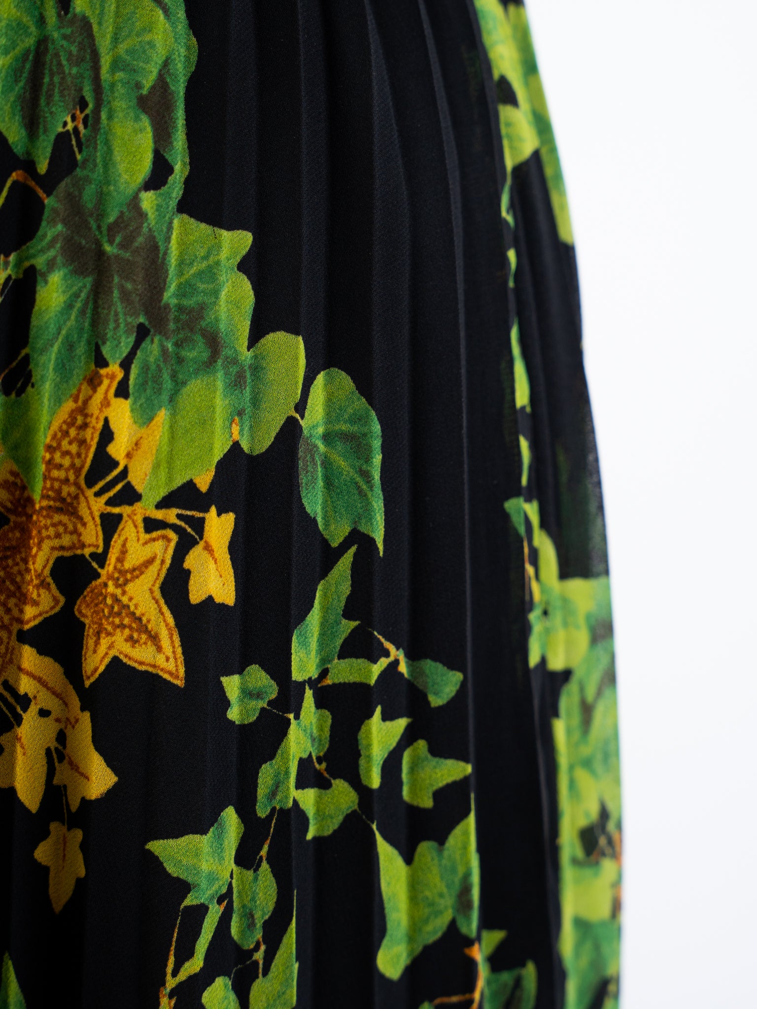 Excellent Class Roberto Cavalli Nature-Inspired Silk Dress Size M