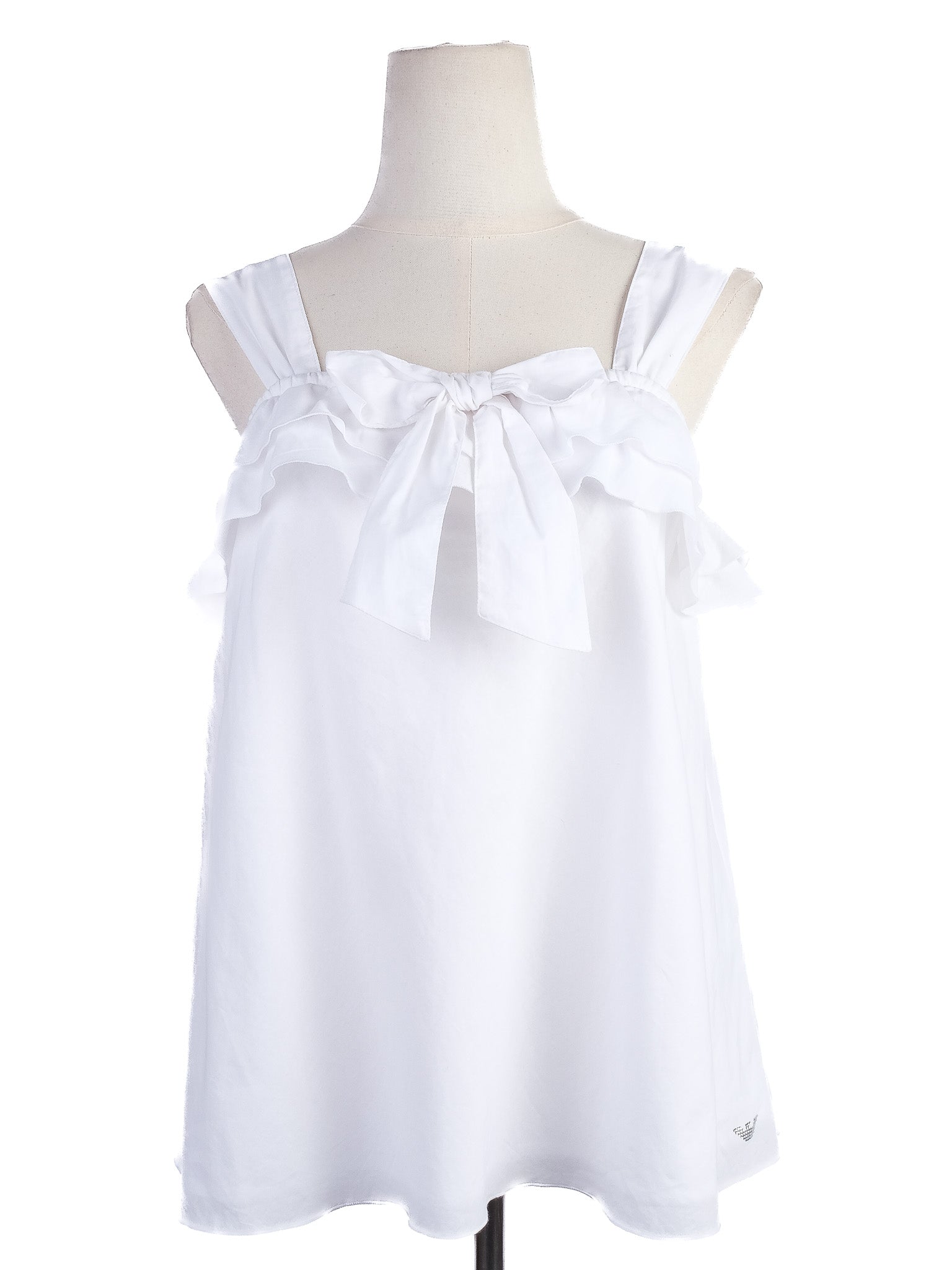 NEW Armani Junior White Cotton Blouse Size 14 for Kids