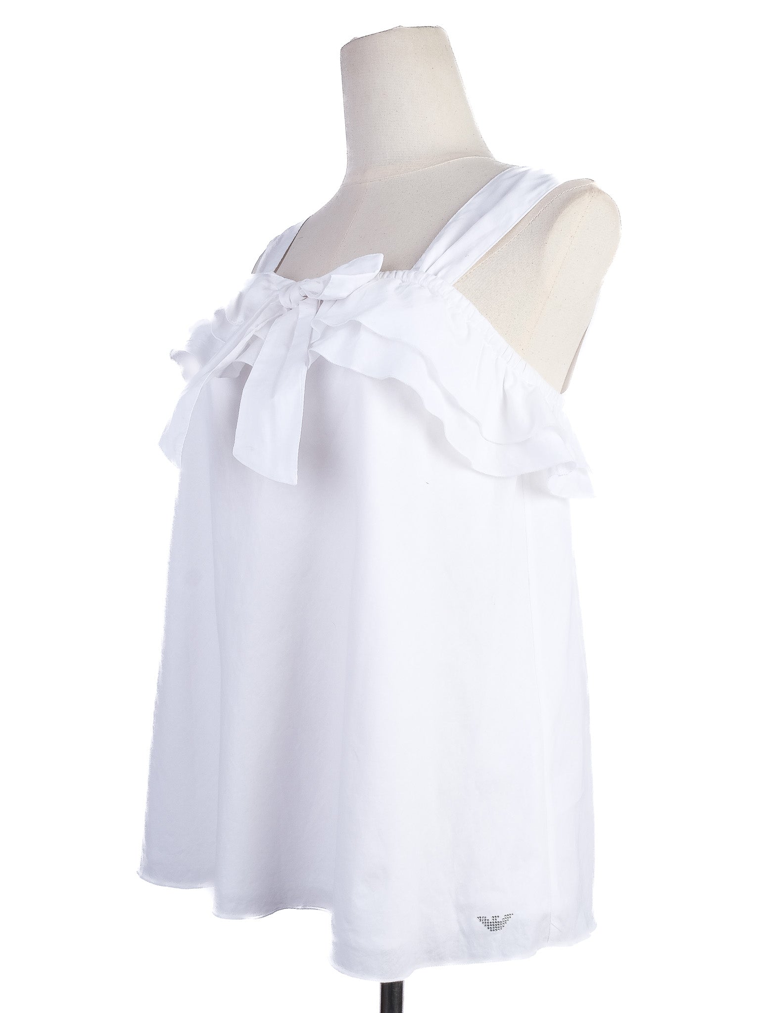 NEW Armani Junior White Cotton Blouse Size 14 for Kids