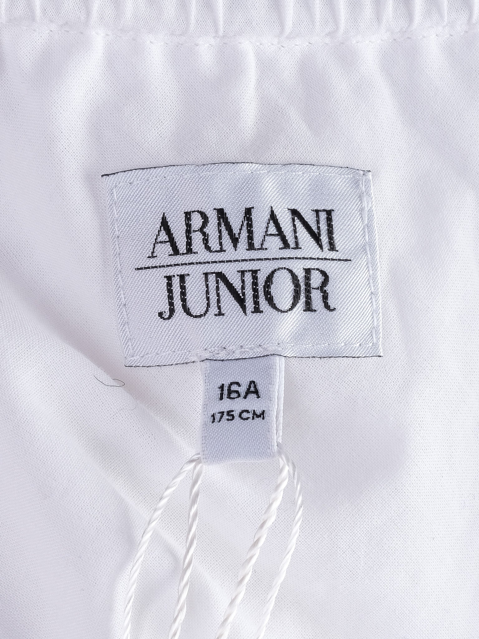 NEW Armani Junior White Cotton Blouse Size 14 for Kids