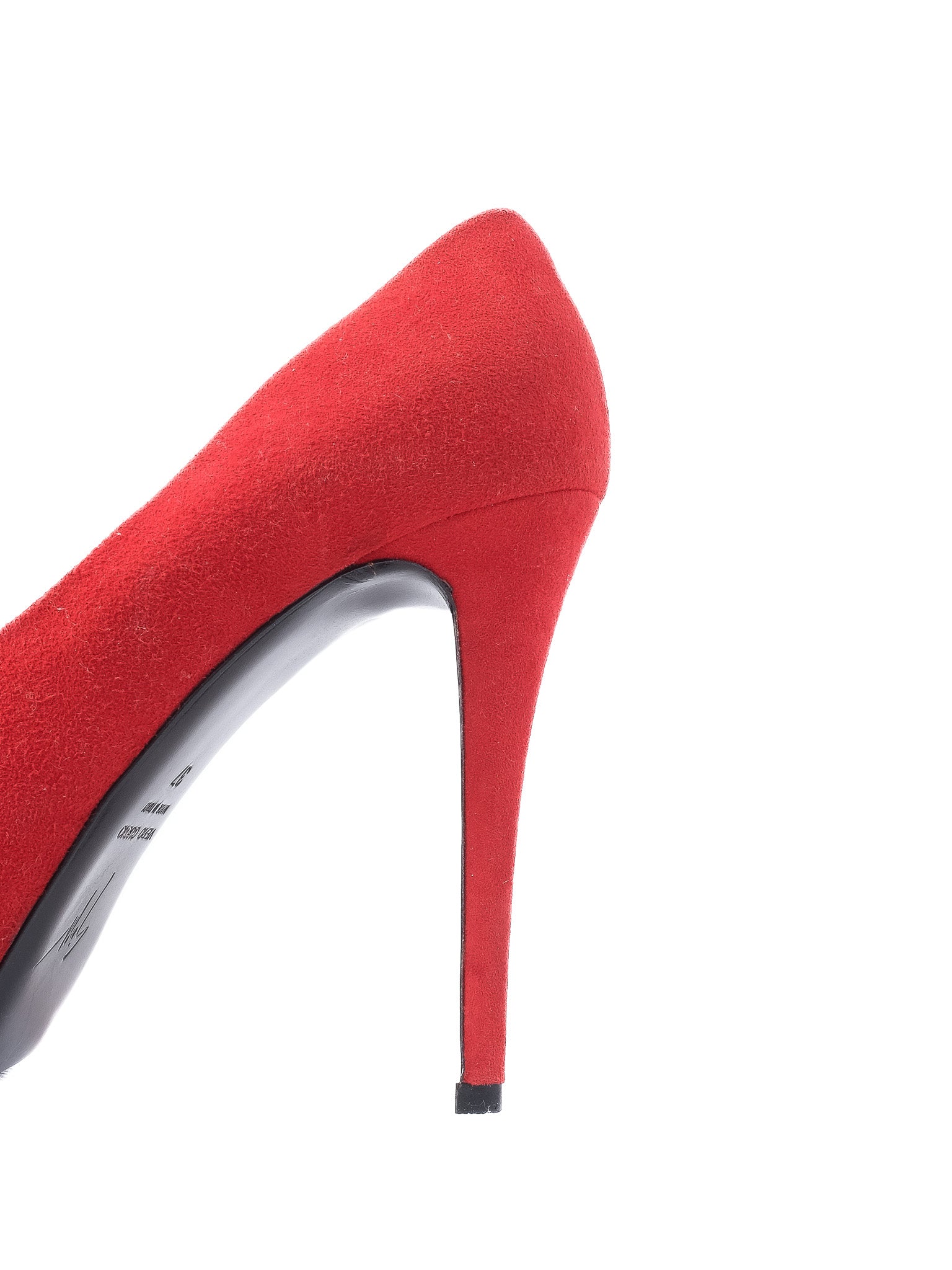 Excellent Giuseppe Zanotti Red Leather High-Heeled Shoes Size 37