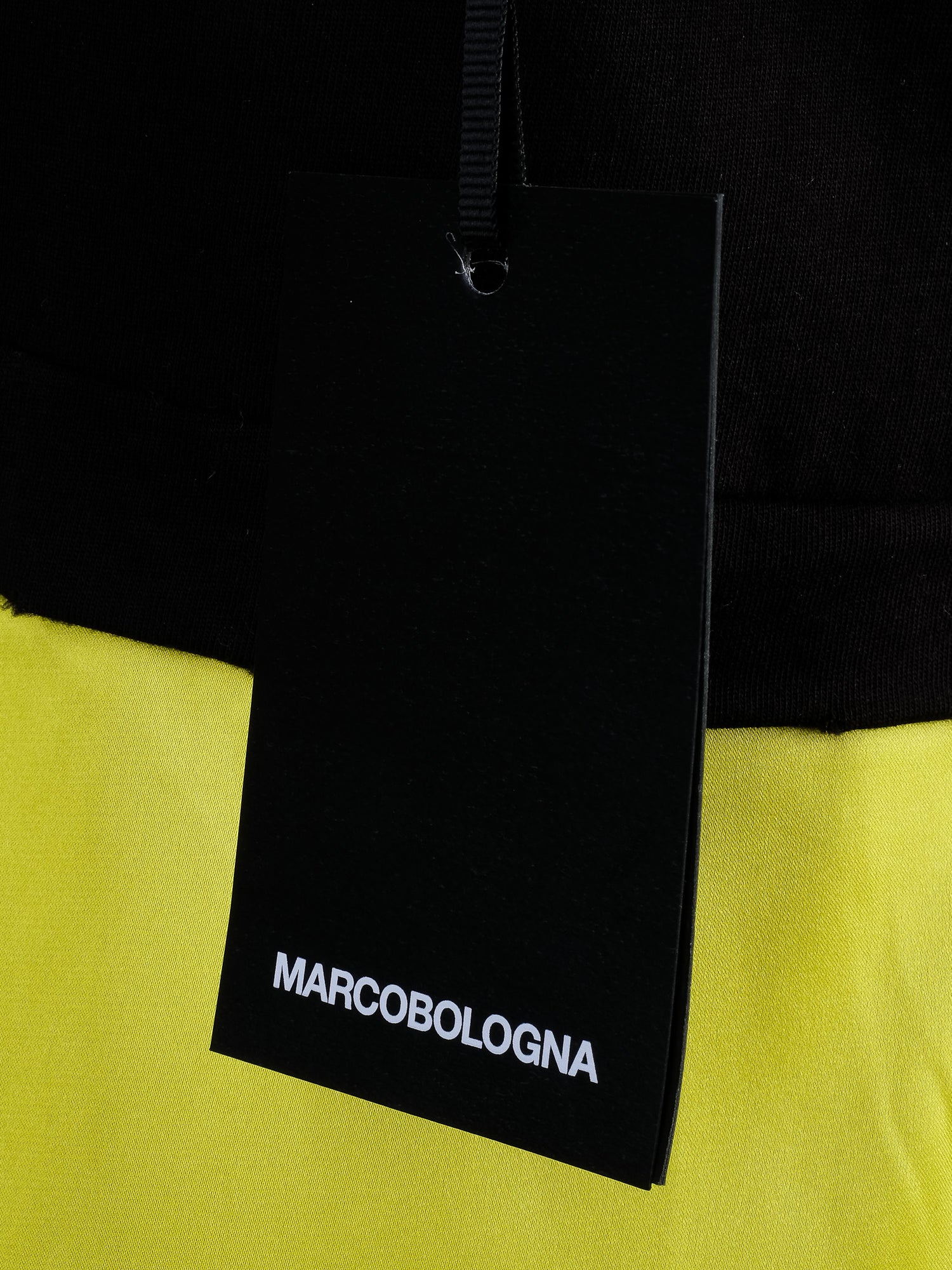 NEW Marco Bologna T-Shirt Dress Black & Neon Yellow Size M
