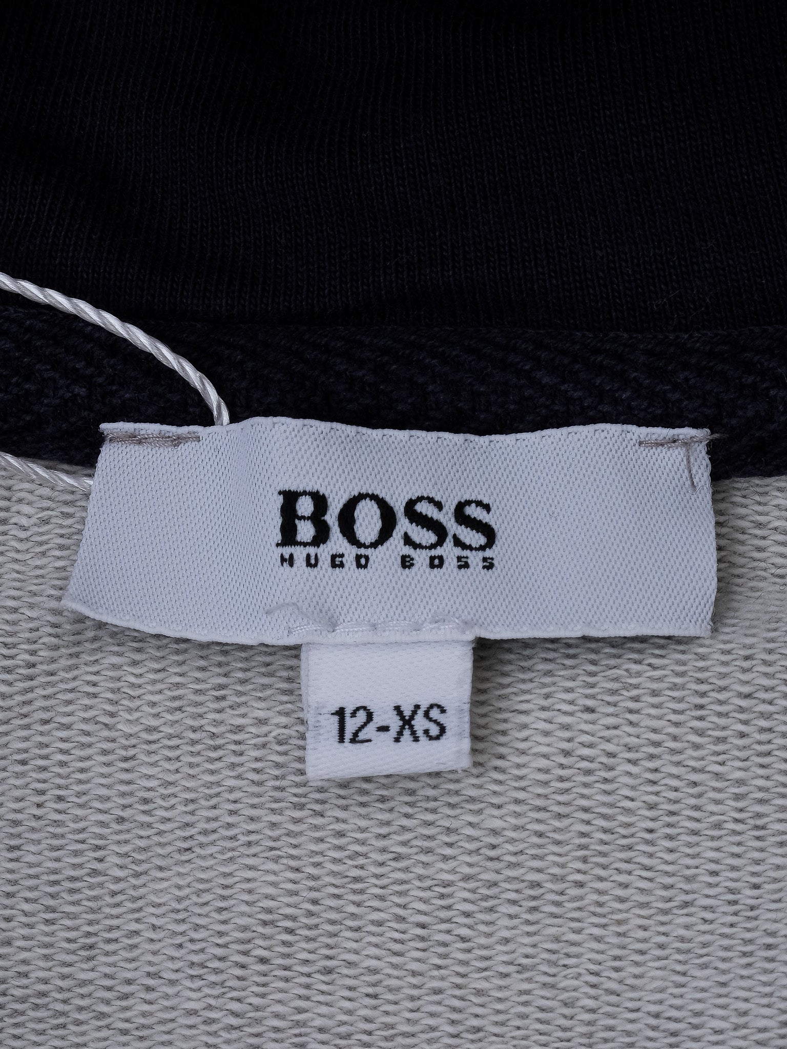 Excellent Hugo Boss Gray Cotton Hoodie & Jogger Set Size 12 for Kids