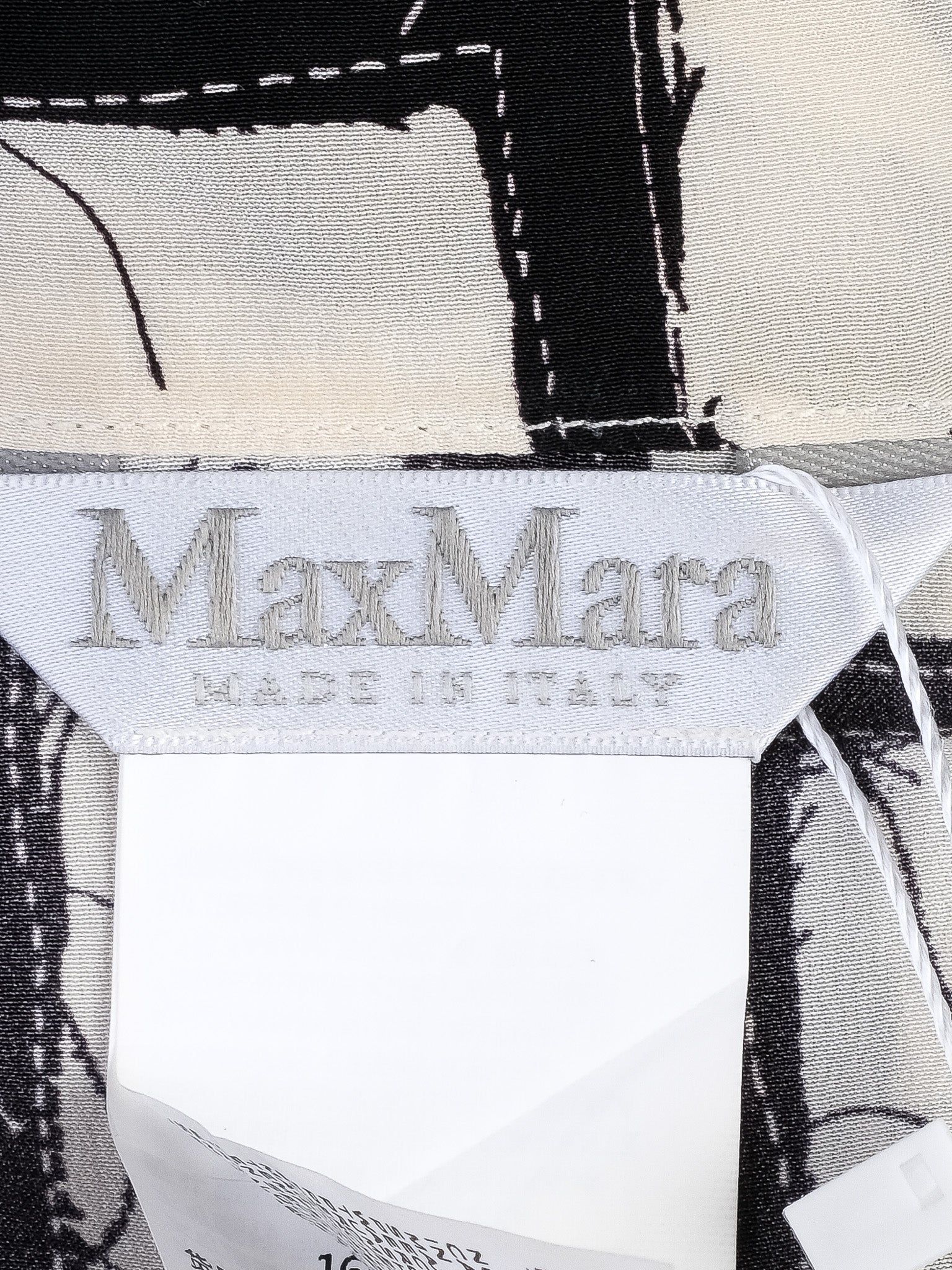 Max Mara Excellent Condition Geometric Silk Top Size S