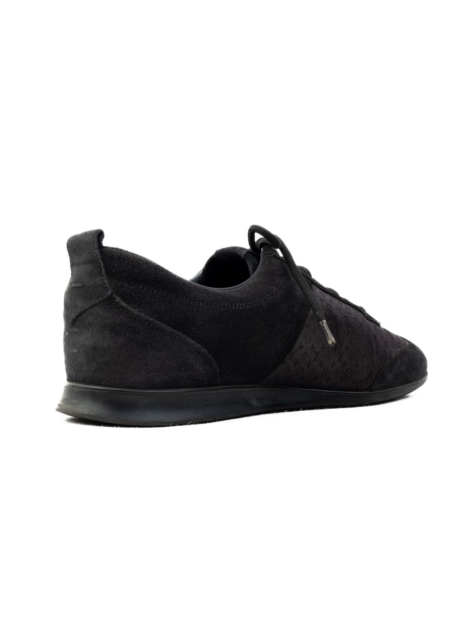 Good Louis Vuitton Black Sneakers Leather Low Profile Women’s Shoes