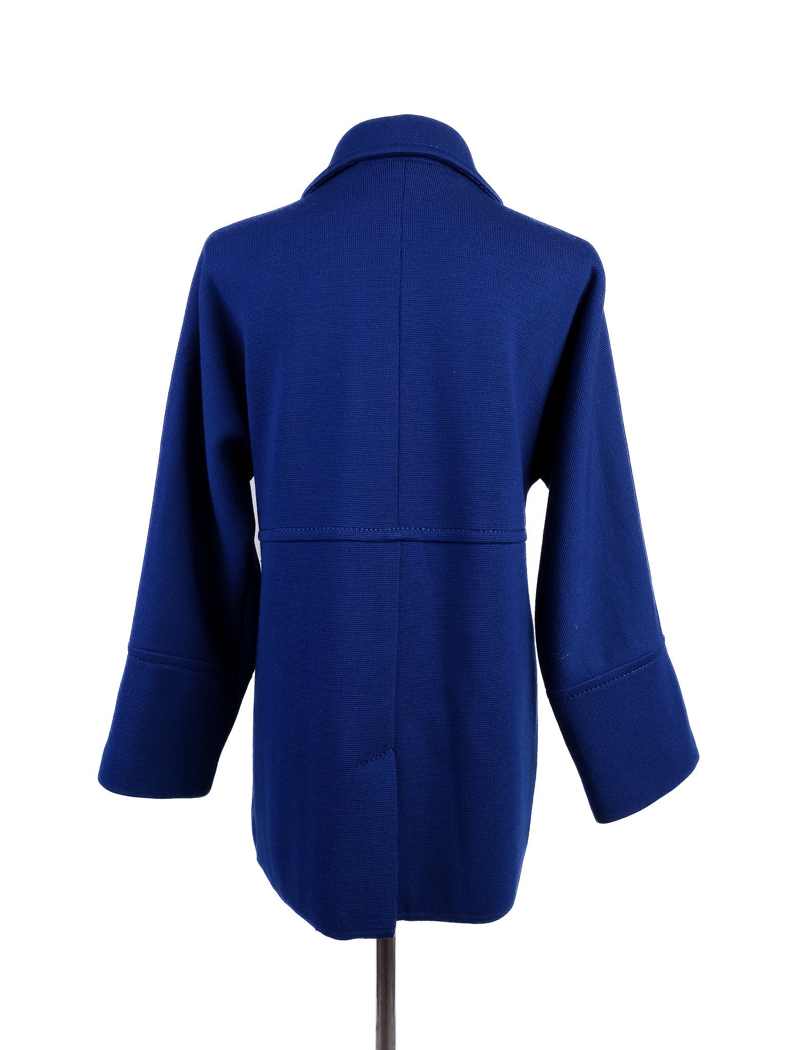 Excellent Luisa Spagnoli Blue Wool Coat Size S Double-Breasted