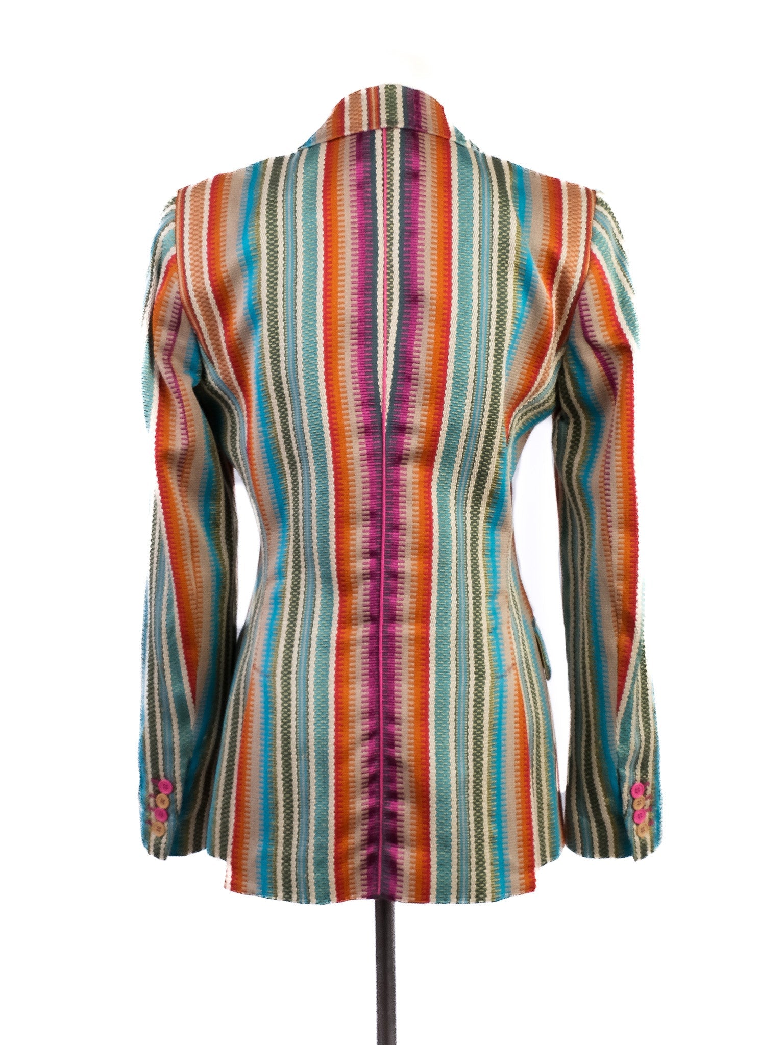 Etro Striped Blazer Excellent Condition Viscose Combined Color Women