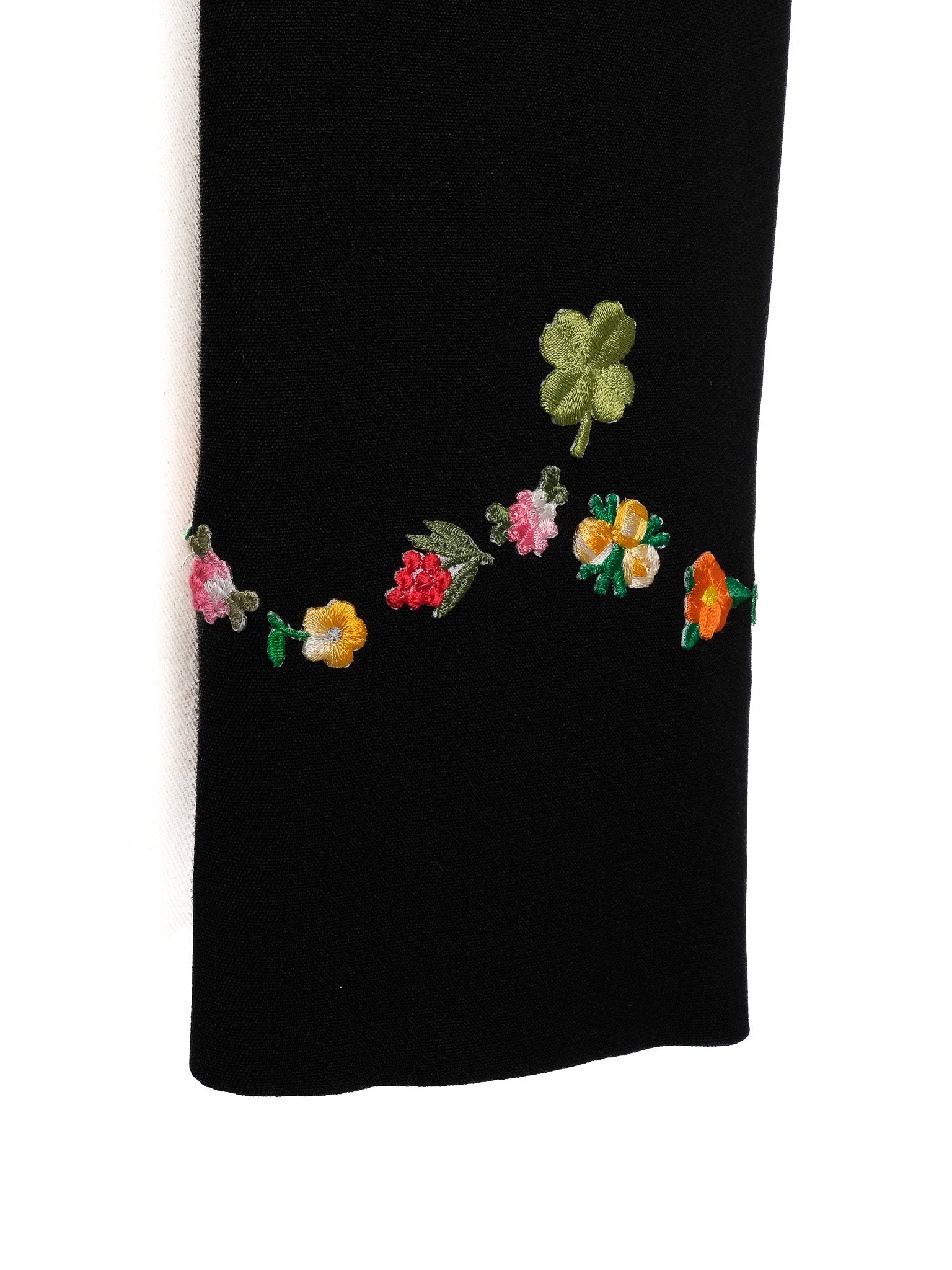 Excellent Moschino Black Blazer with Floral Embroidery Women’s Size