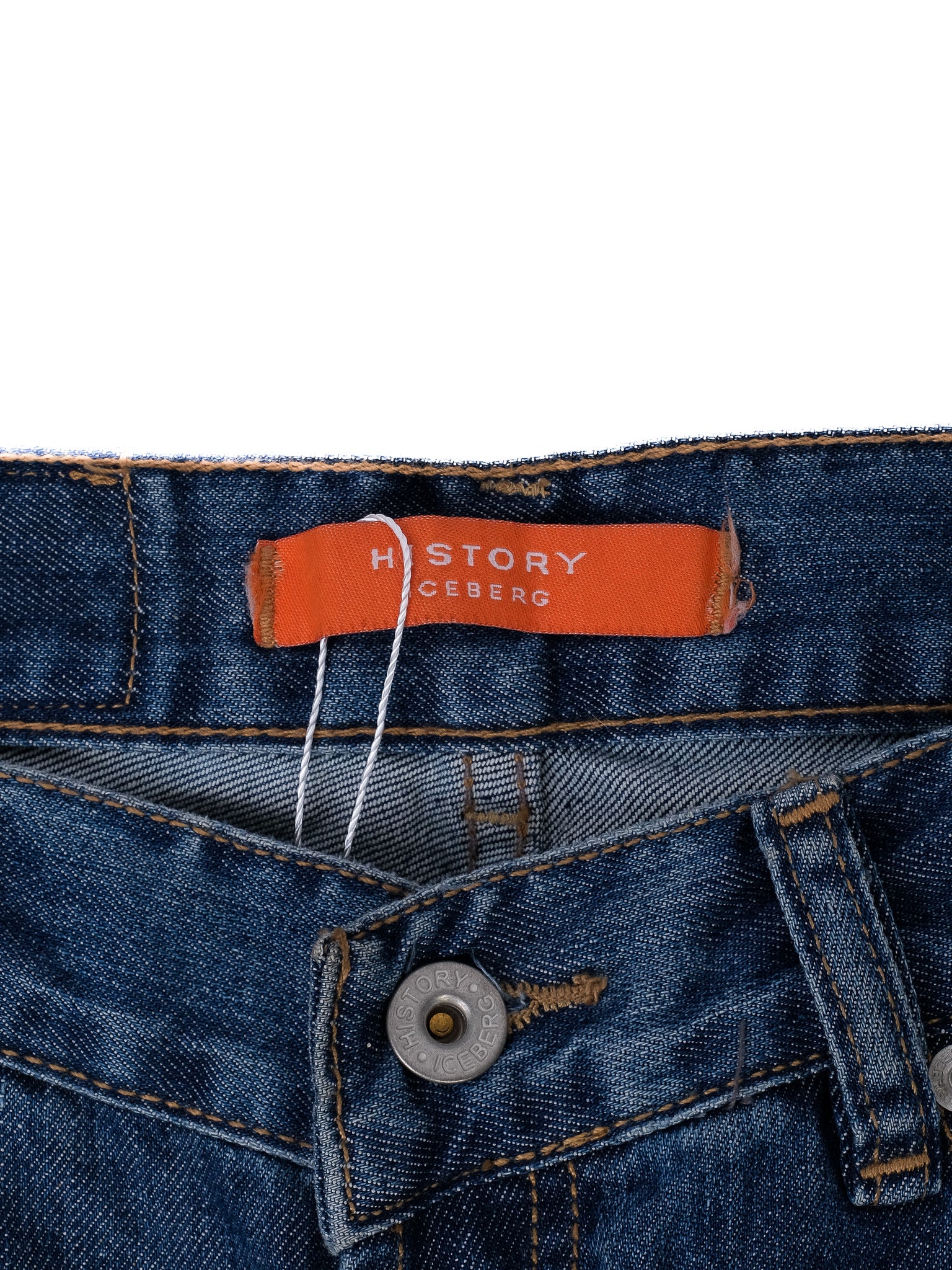 Excellent Iceberg Blue Denim Jeans with Patchwork Design WomenÕs Size