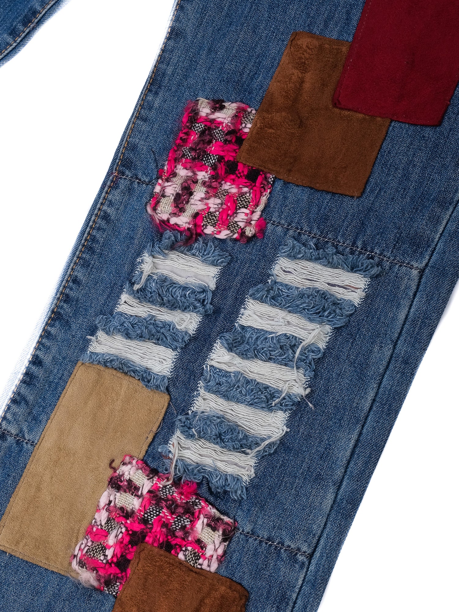 Excellent Iceberg Blue Denim Jeans with Patchwork Design WomenÕs Size