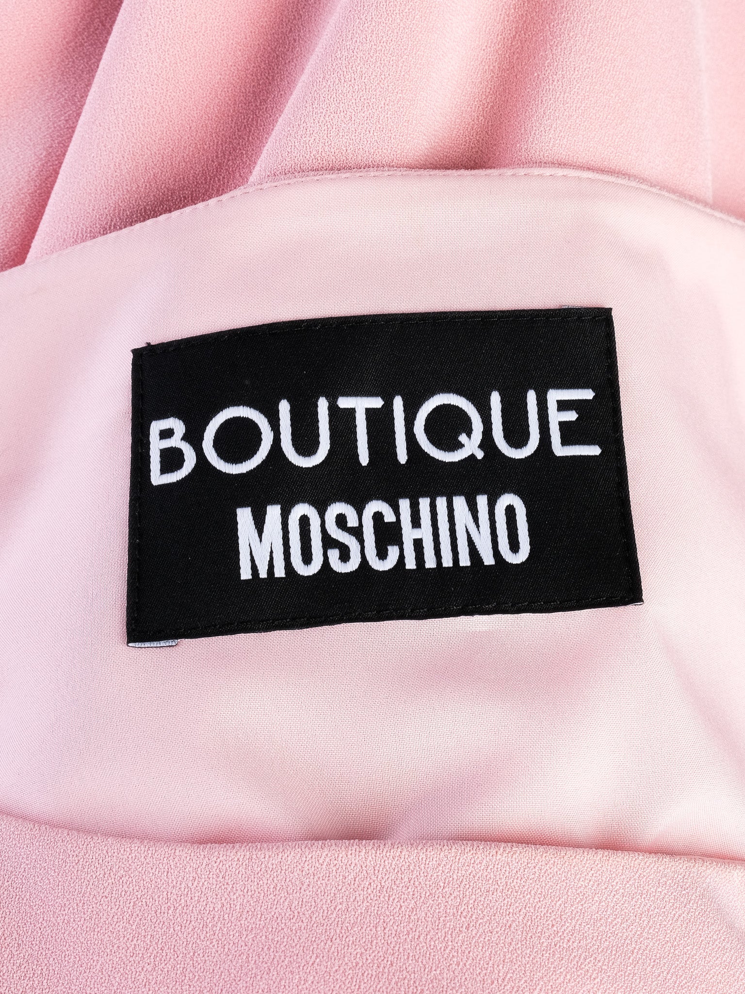 Excellent Moschino Pink Sleeveless Dress with Decorative Chains Size L