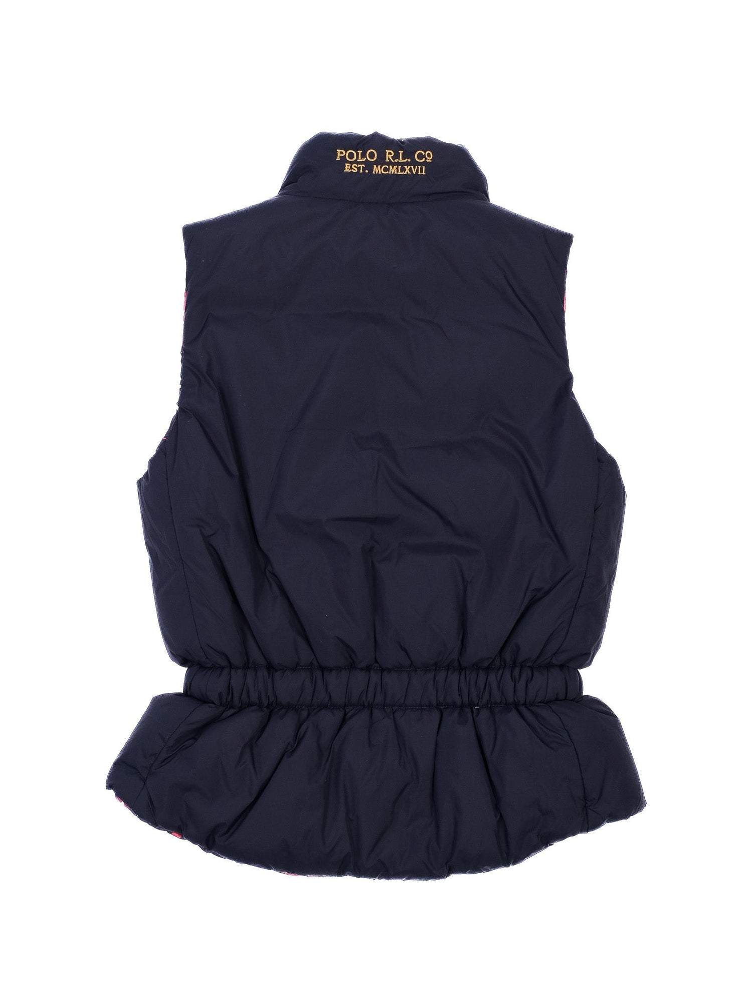 Excellent Polo Ralph Lauren Kids Reversible Puffer Vest Size 10 Black