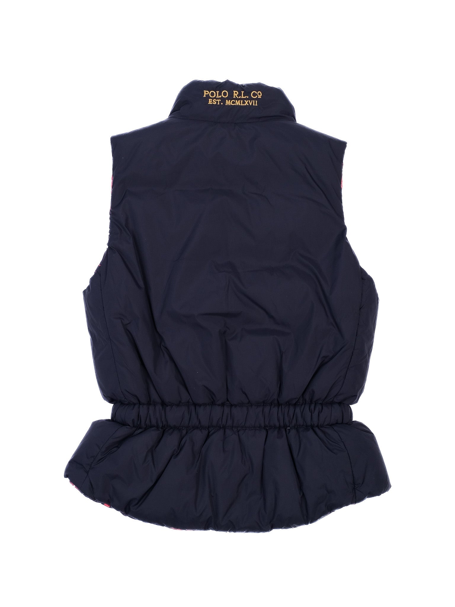 Excellent Polo Ralph Lauren Kids Reversible Puffer Vest Size 10 Black
