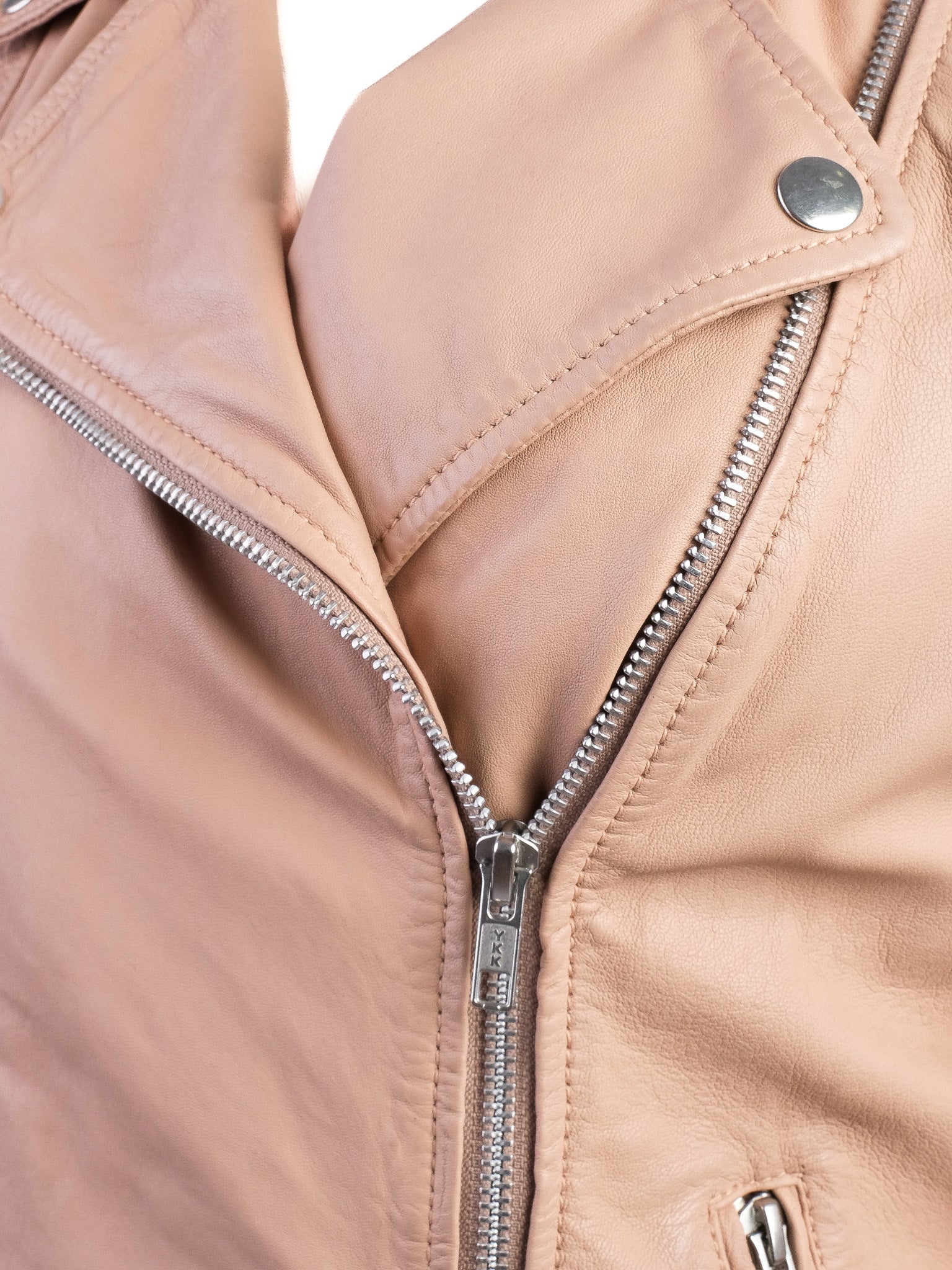 Perfect Muubaa White Leather Jacket Size S with Quilted Details