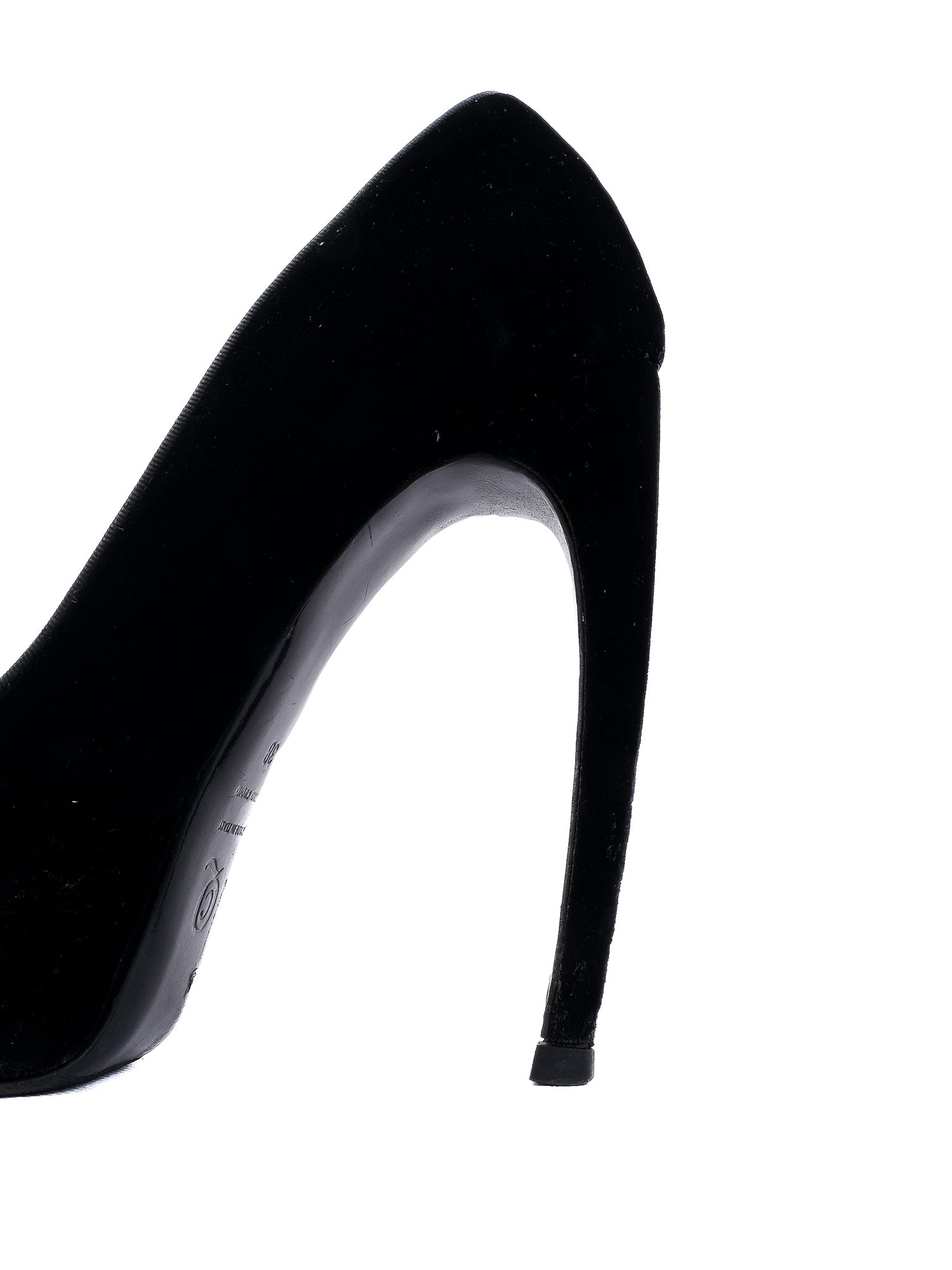 Excellent Alexander McQueen Black Leather Stiletto Pumps Size 38