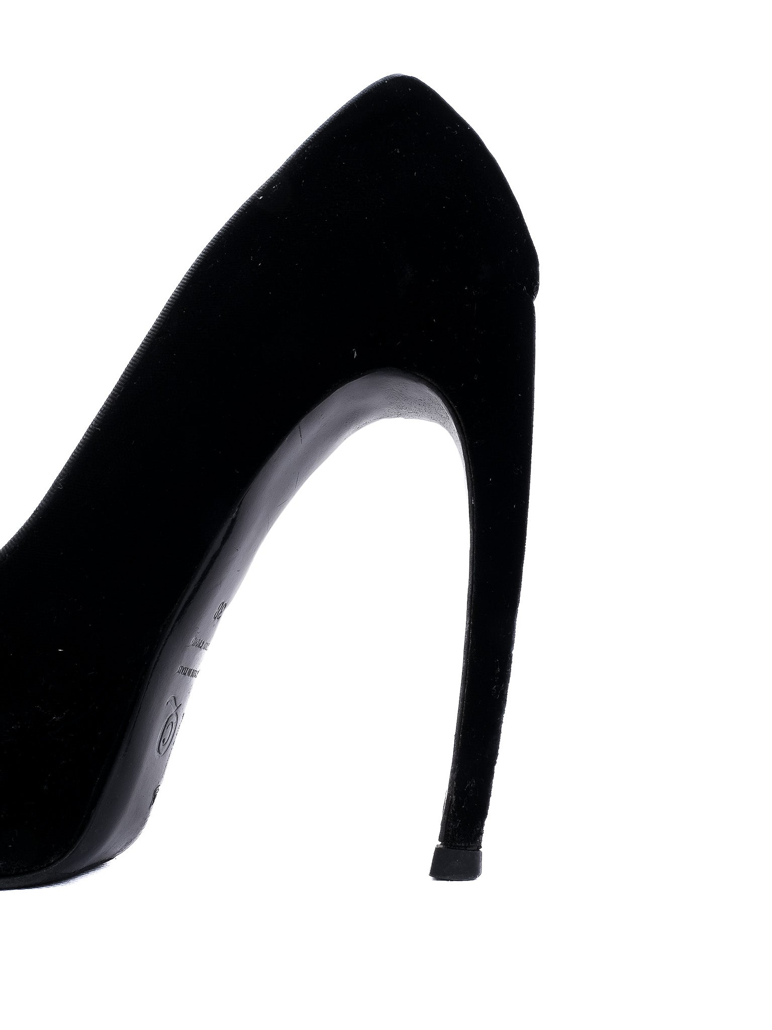 Excellent Alexander McQueen Black Leather Stiletto Pumps Size 38