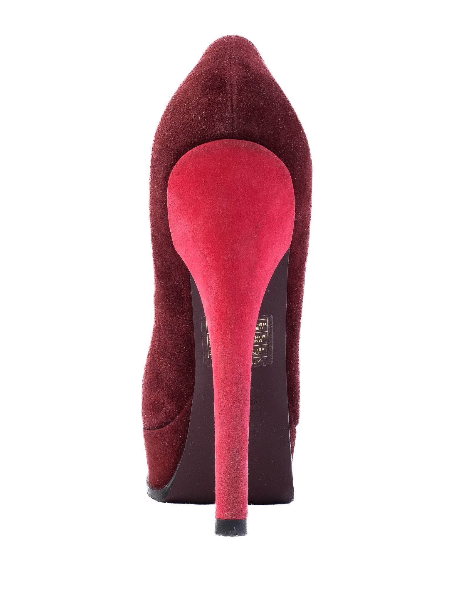Excellent Prada Purple Suede High-Heel Platform Shoes Size 38.5
