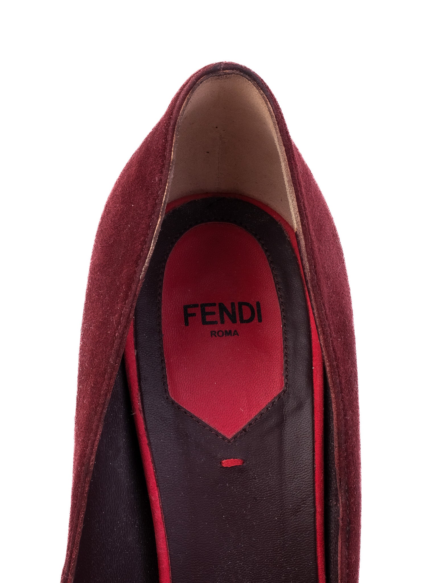 Excellent Prada Purple Suede High-Heel Platform Shoes Size 38.5