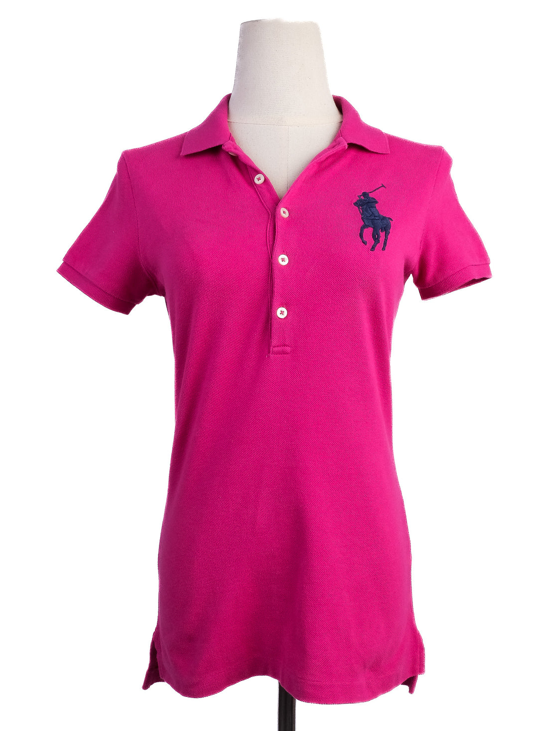 Excellent Ralph Lauren Fuchsia Pink Polo Shirt Size S Women