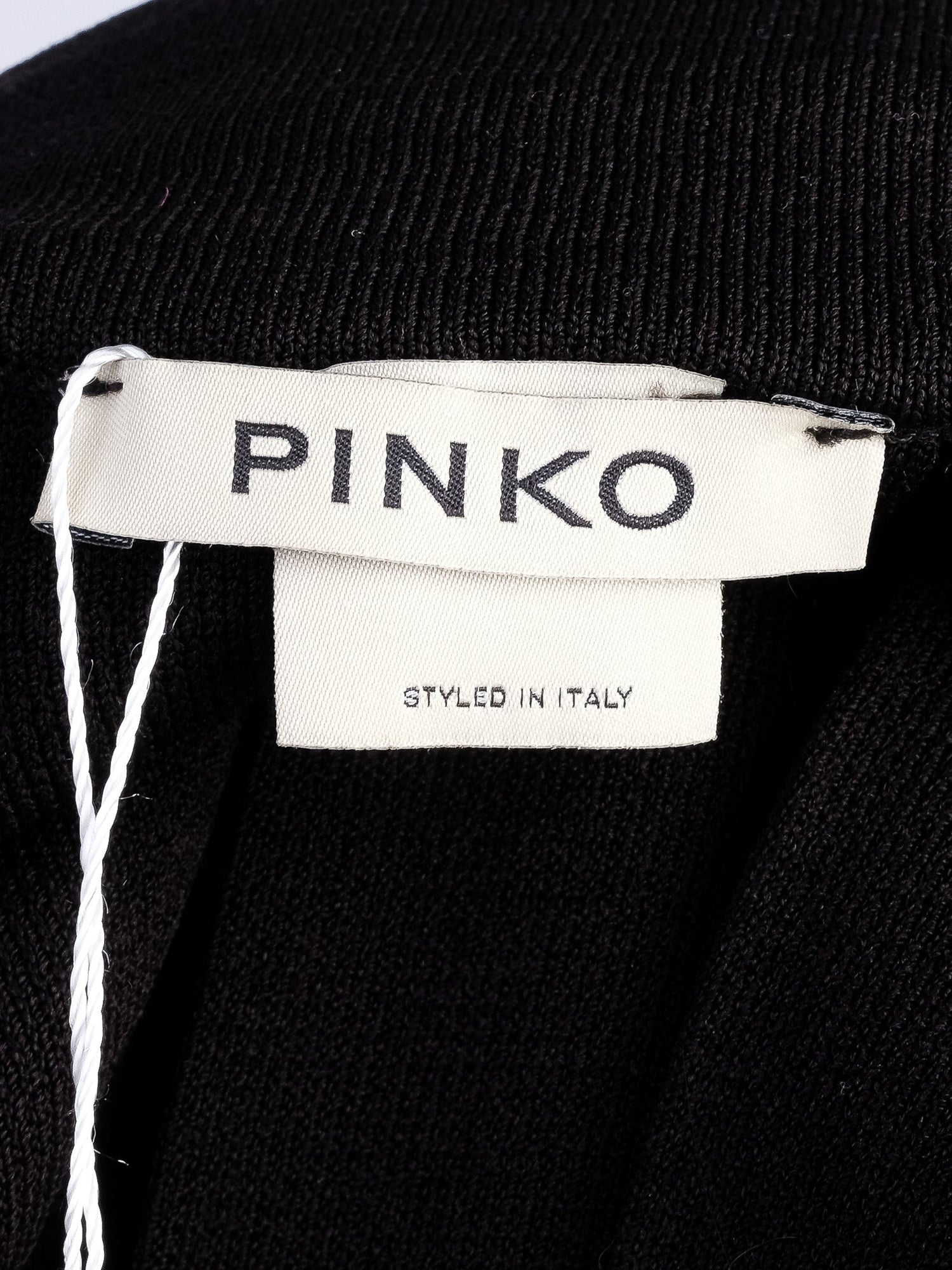 Pinko Black Pleated Skirt Size L Viscose Excellent Condition