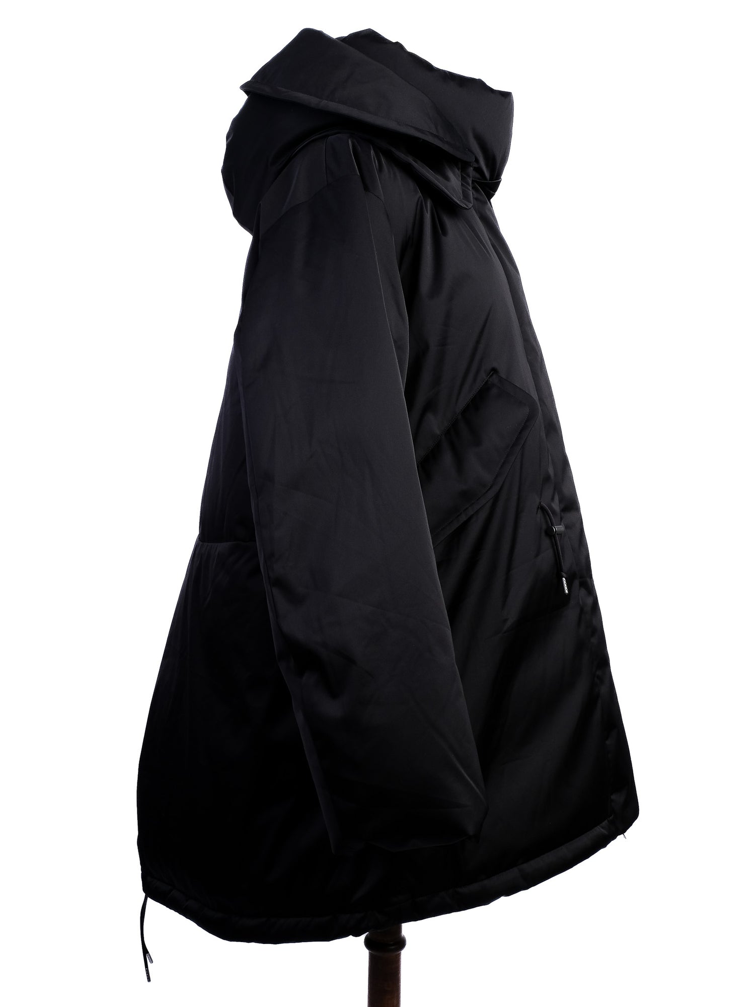 Excellent +J Black Puffer Jacket with Hood for Women - Polyester