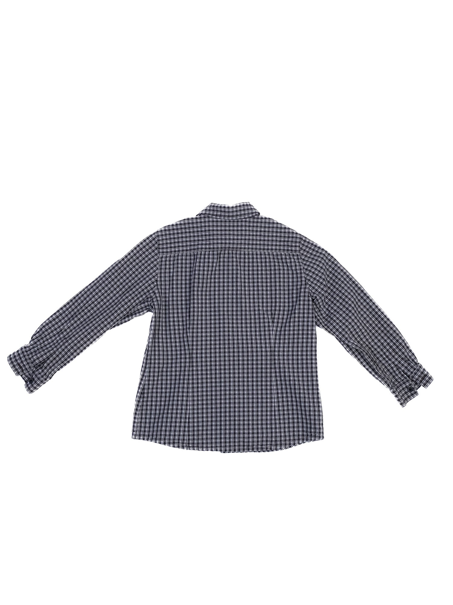 Excellent Bonpoint Checkered Long Sleeve Shirt Size 4 for Kids