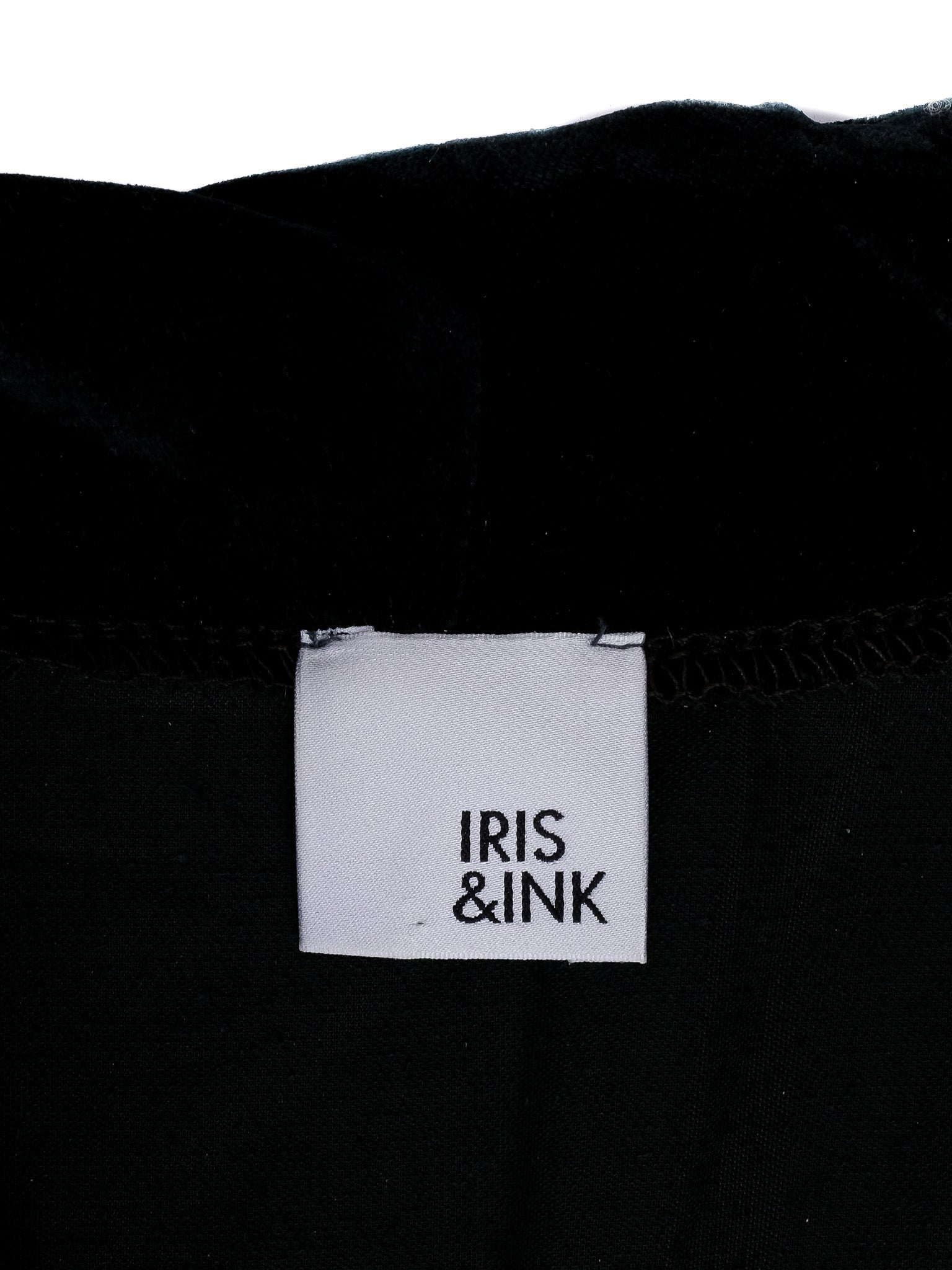 Excellent Iris&Ink Green Polyester Robe M with Contrasting Trim