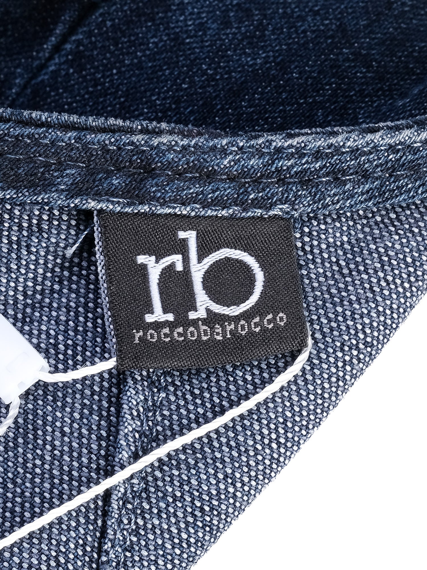 Excellent Roccobarocco Denim Dress Blue Cotton Size N/A