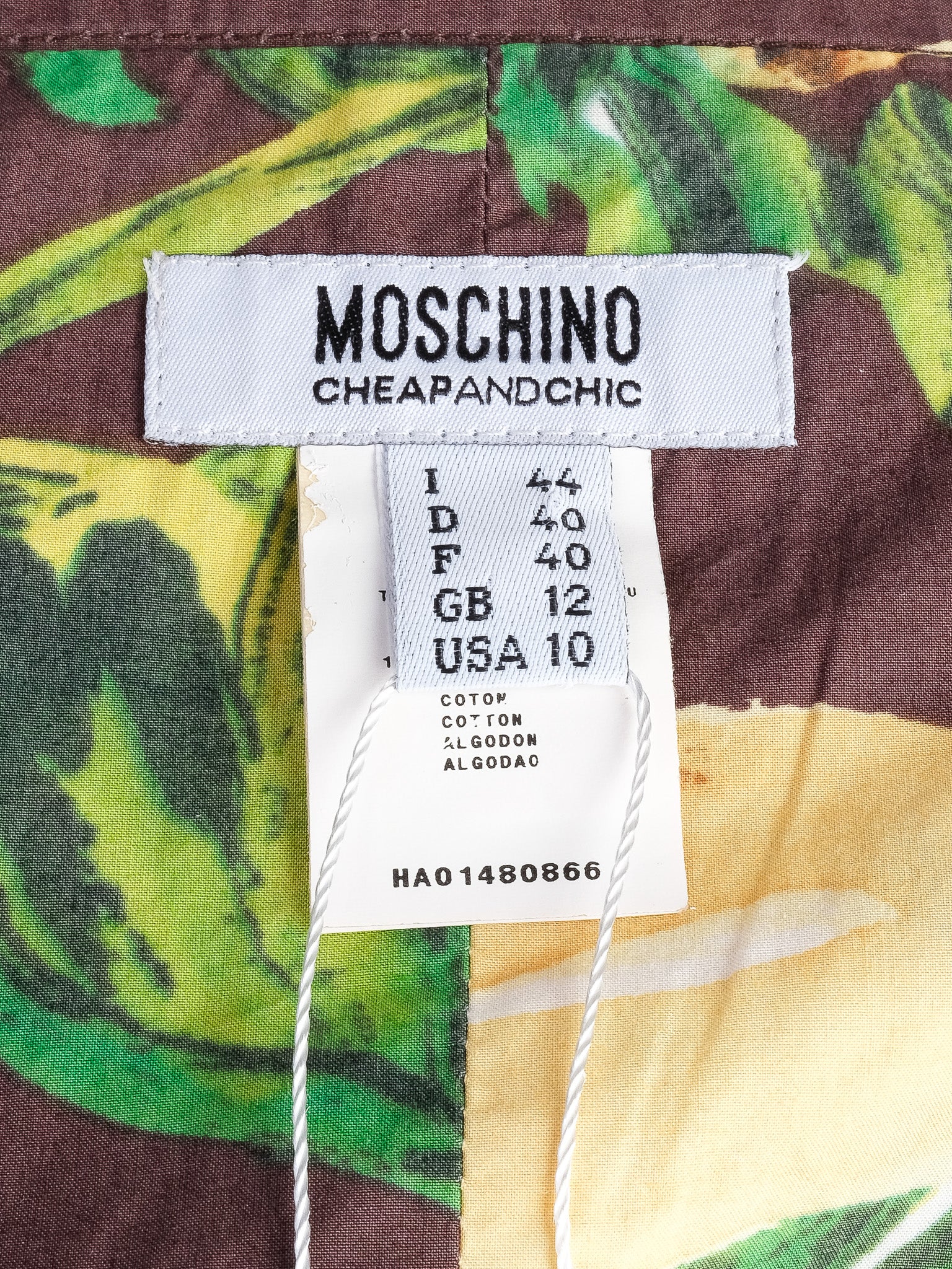 Excellent Moschino Floral Skirt Combined Cotton Size M