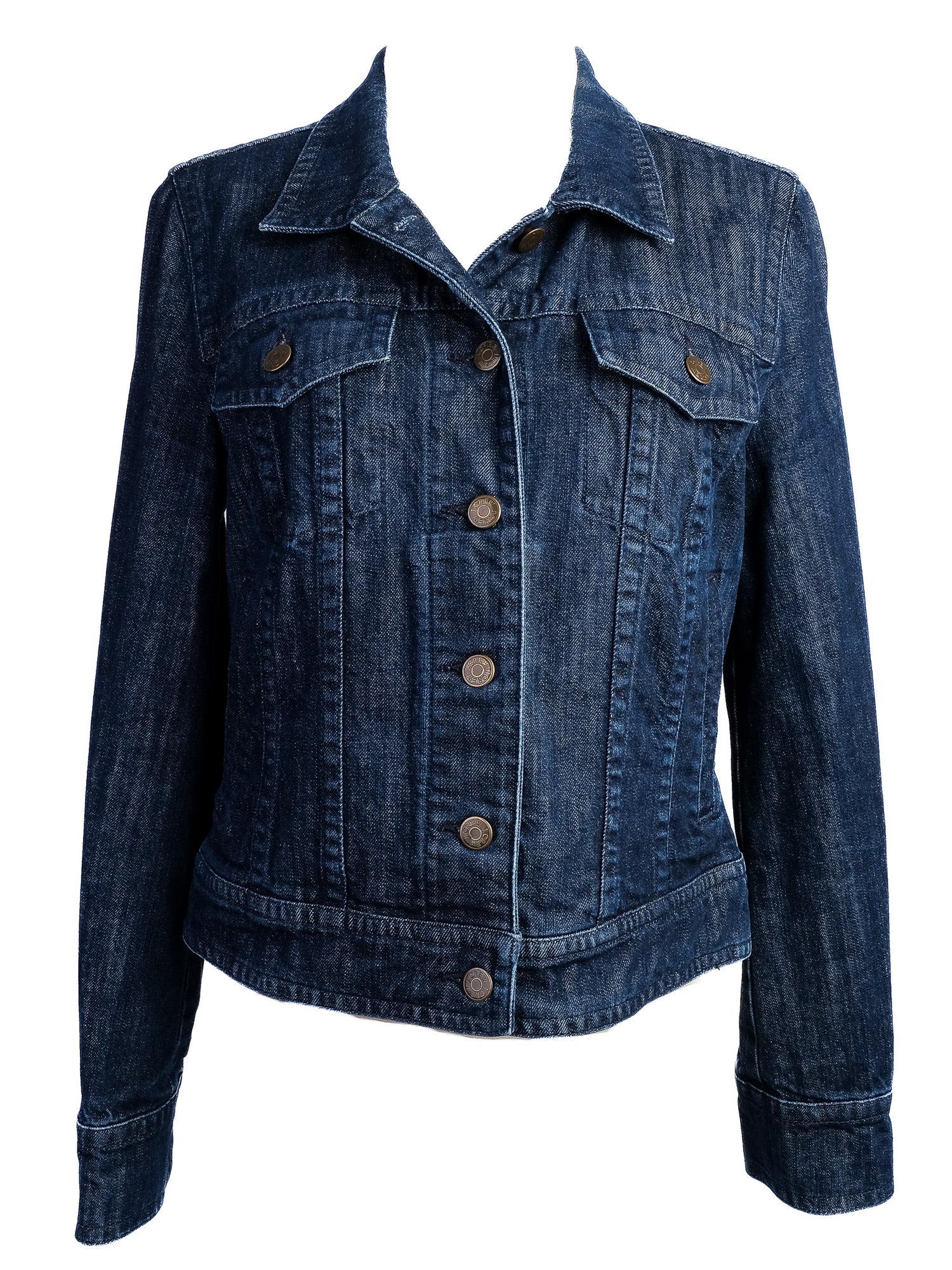 Excellent J. Crew Blue Denim Jacket Size S Women&