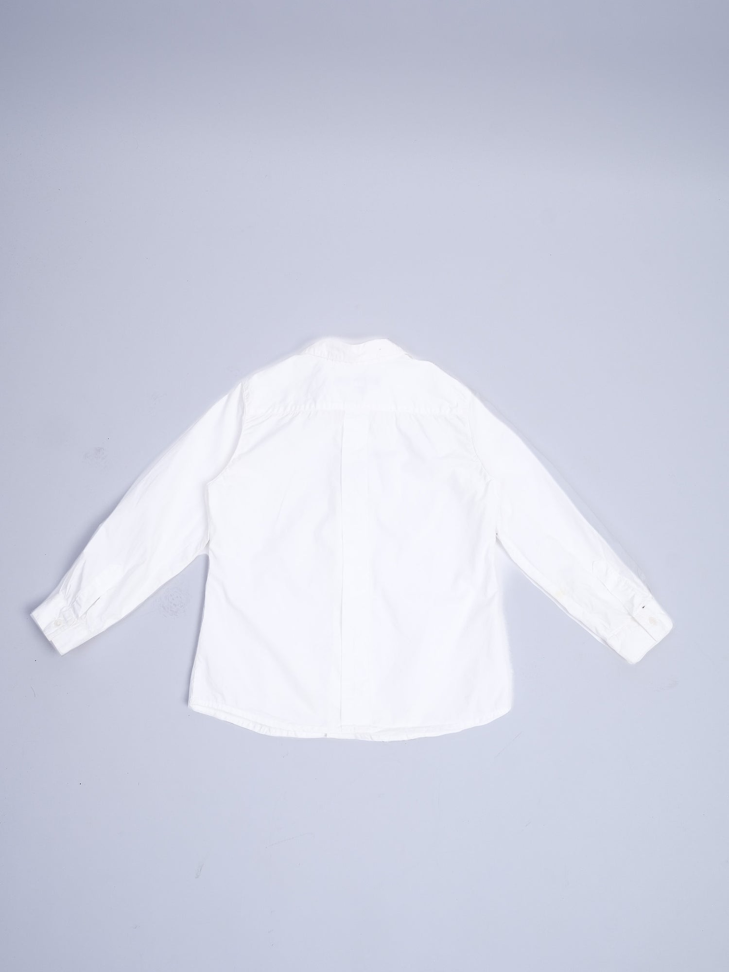 Excellent Bonpoint White Cotton Button-Up Shirt Size 4 for Kids