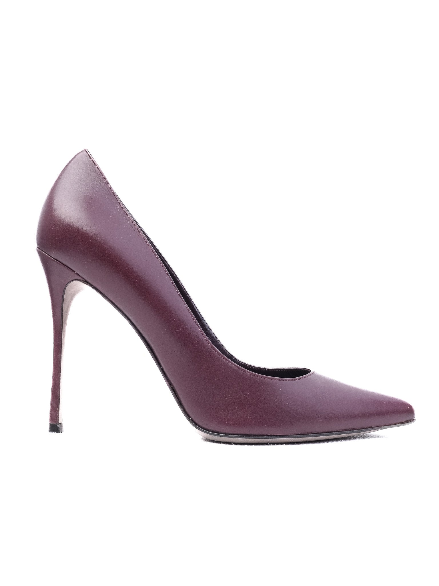 Perfect Sergio Rossi Purple Leather Stiletto Pumps Size N/A