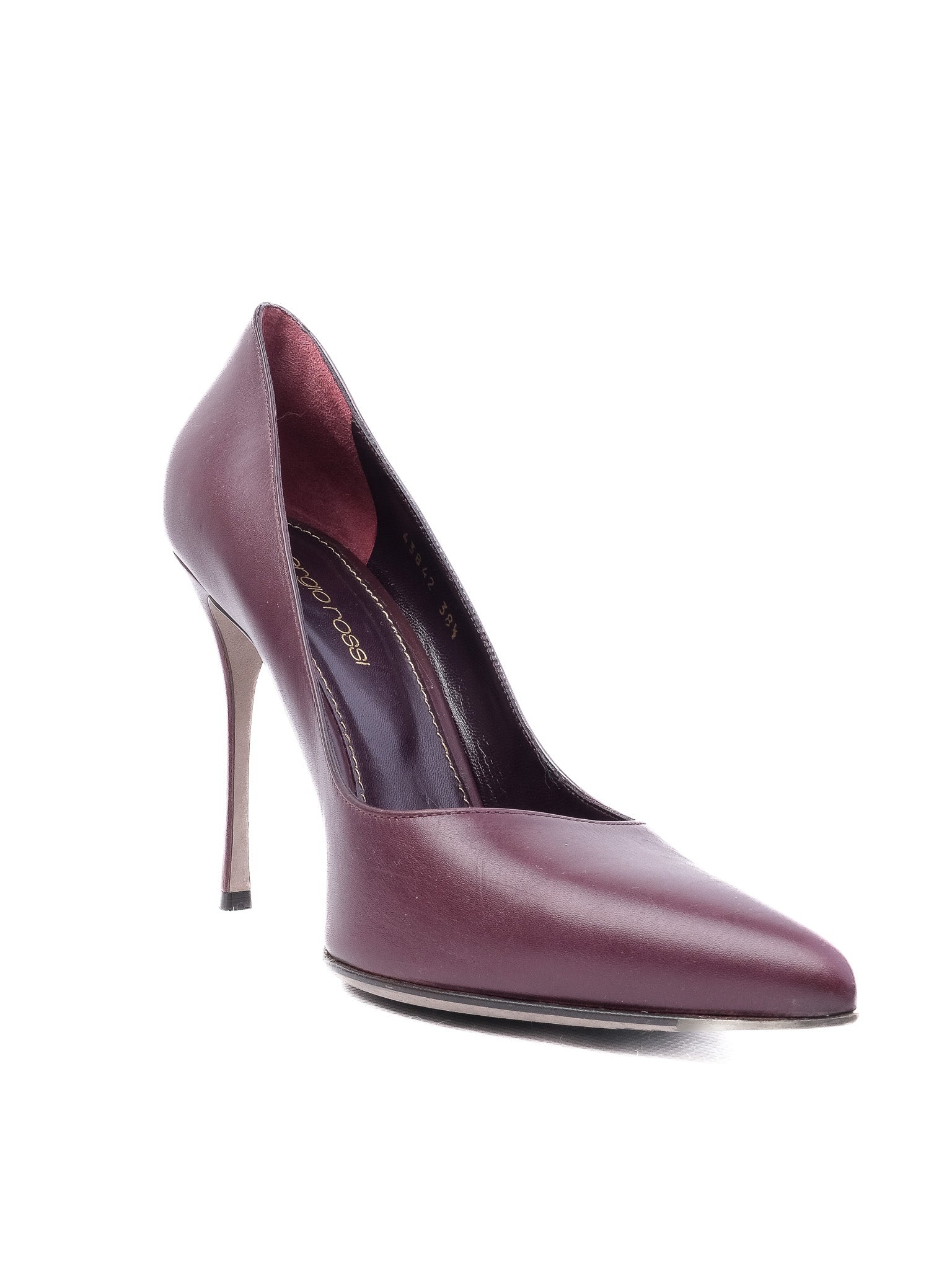 Perfect Sergio Rossi Purple Leather Stiletto Pumps Size N/A