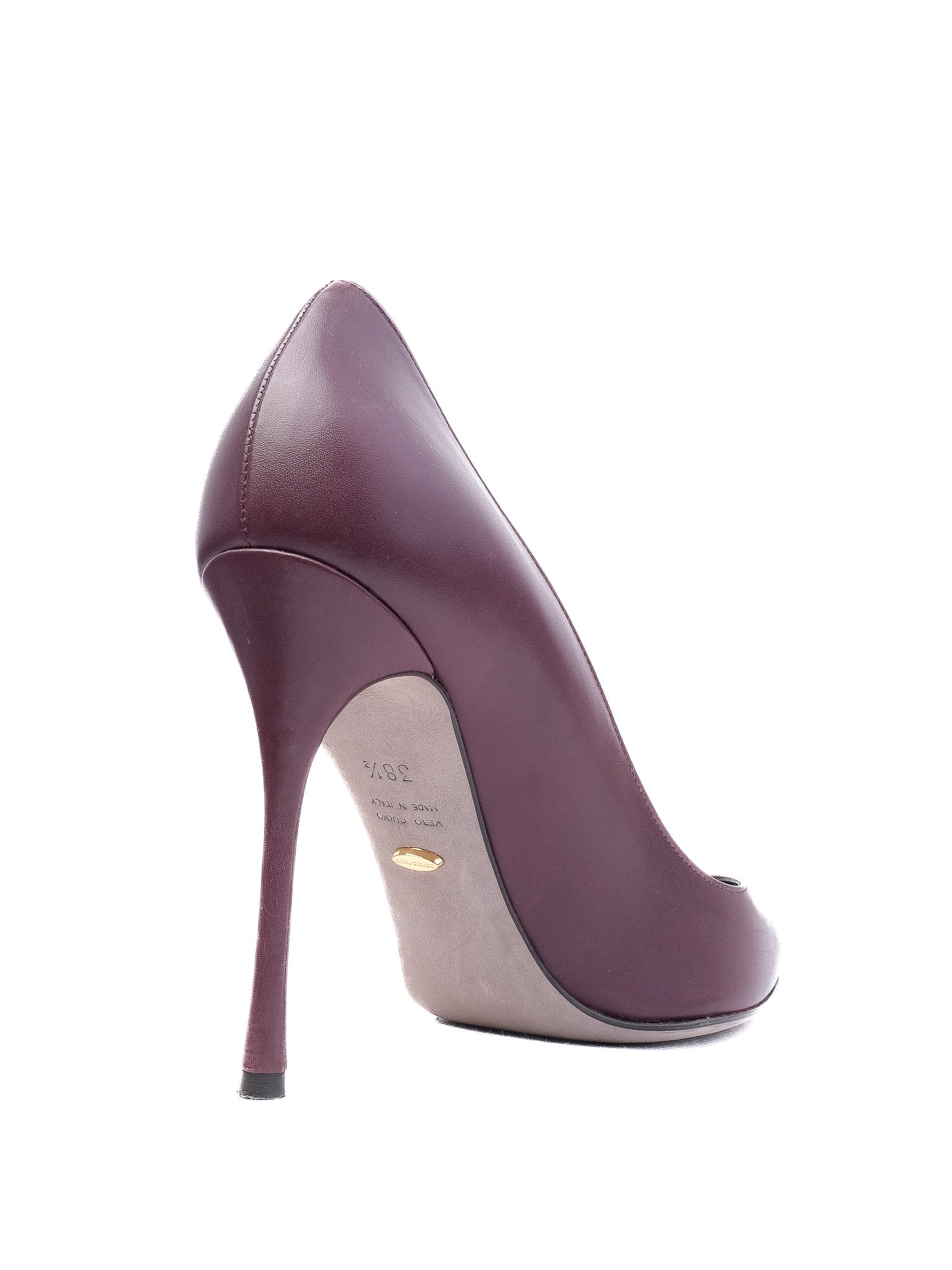 Perfect Sergio Rossi Purple Leather Stiletto Pumps Size N/A