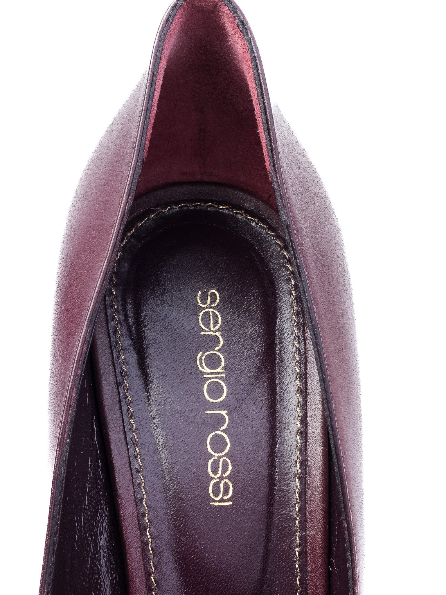 Perfect Sergio Rossi Purple Leather Stiletto Pumps Size N/A
