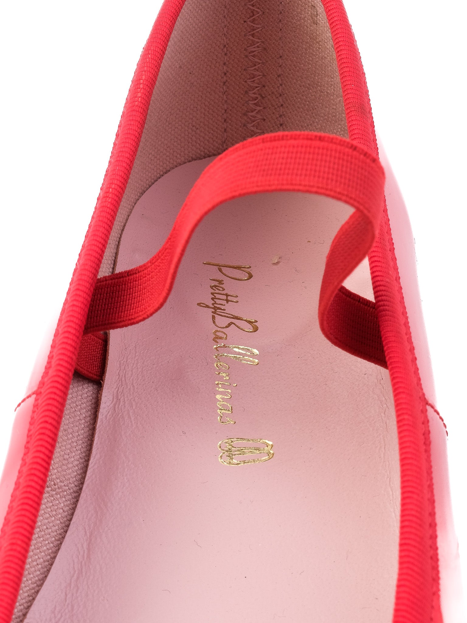 Excellent Pretty Ballerinas Red Leather Ballet Flats Size 33