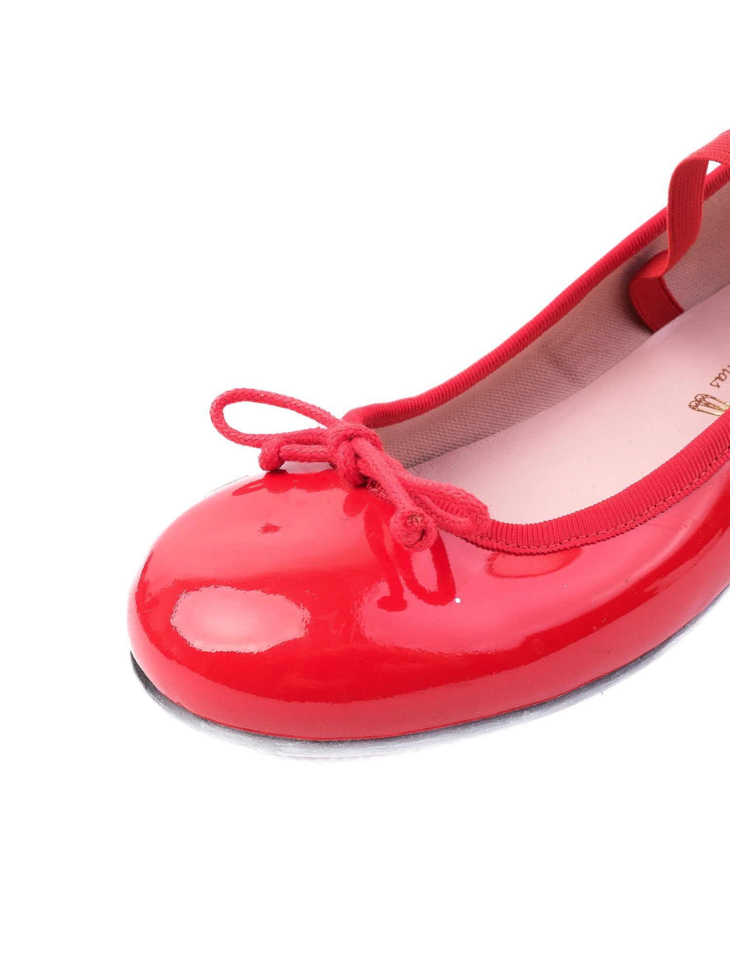 Excellent Pretty Ballerinas Red Leather Ballet Flats Size 33