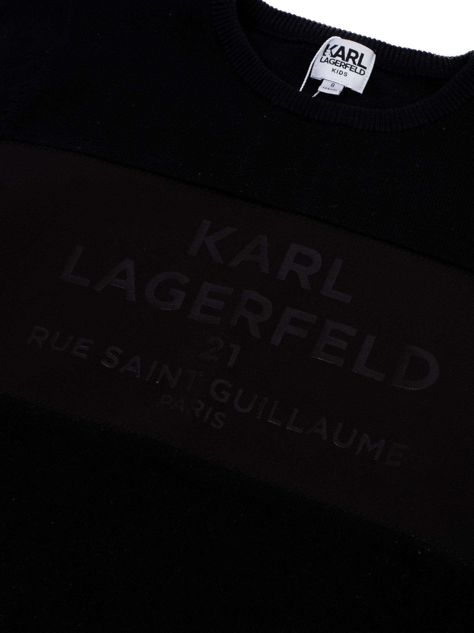 Excellent Karl Lagerfeld Kids Black Sweater Size 8