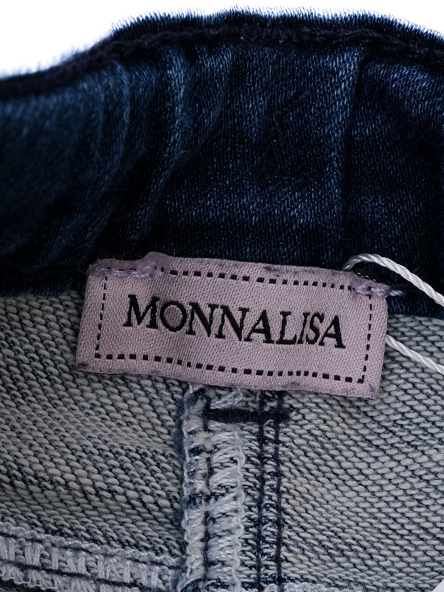 Monnalisa Excellent Blue Denim Jeans with Rhinestone Detail Size 6