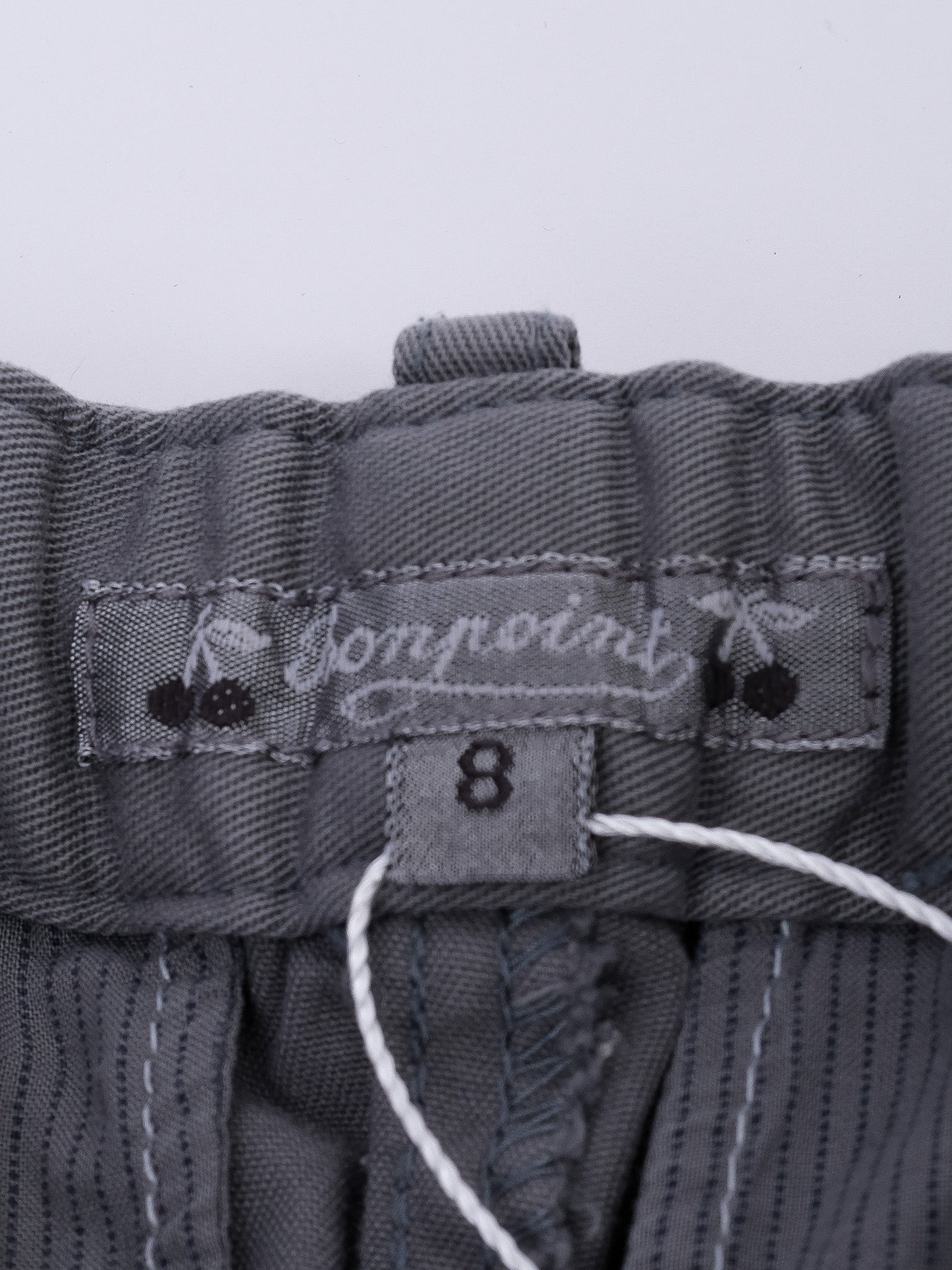 Excellent Bonpoint Gray Cotton Pants Size 8 for Kids