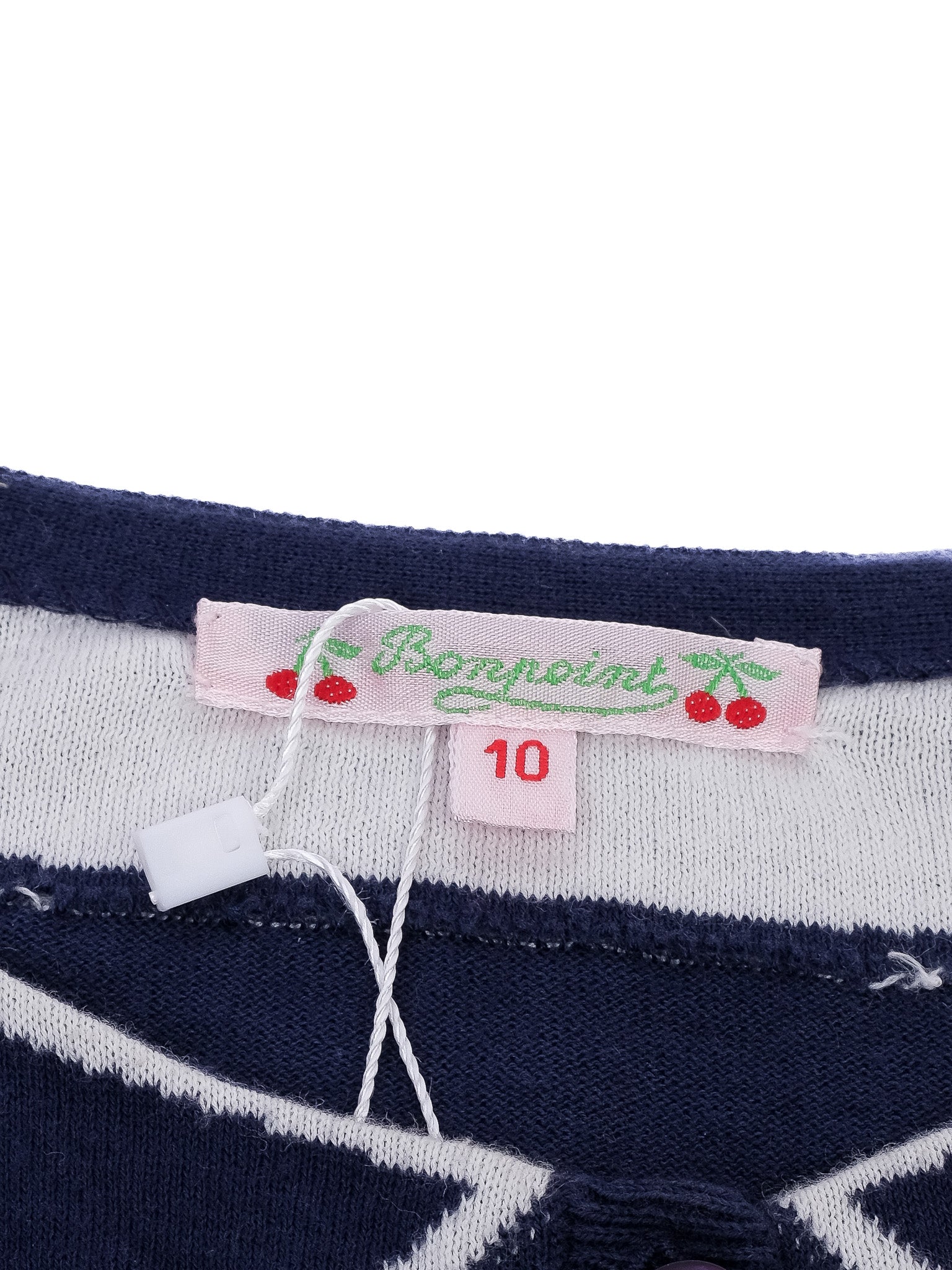 Excellent Bonpoint Navy Blue Cardigan Size 10 for Kids Cotton